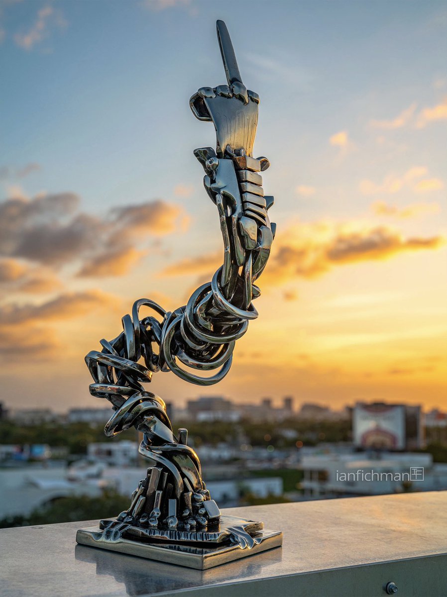 Hey <a href="/elonmusk/">Elon Musk</a> 

“I Love You”
aka: FUCKYOU
2016
nickel-plated steel
22"H x 6"W x 8"D / 19lbs
$10K