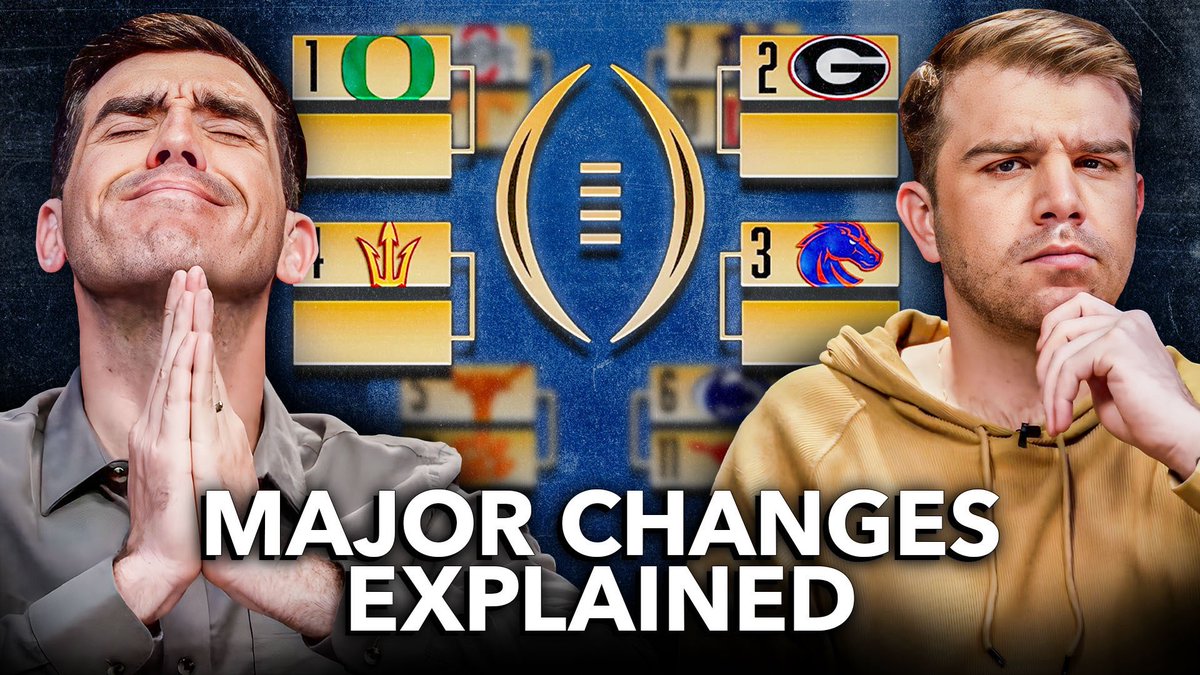 JakeCrain_'s tweet image. 🐉 🐉 FRIDAY SHOW
⏰: 3pm ET
🏆 NEW CFB PLAYOFF SEEDING INFO
☘️ WHY NOTRE DAME LOVES THIS
🙏 NOW LETS FIX THE FORMULA
LINK: youtu.be/3Z3S0-C4UUU?si…