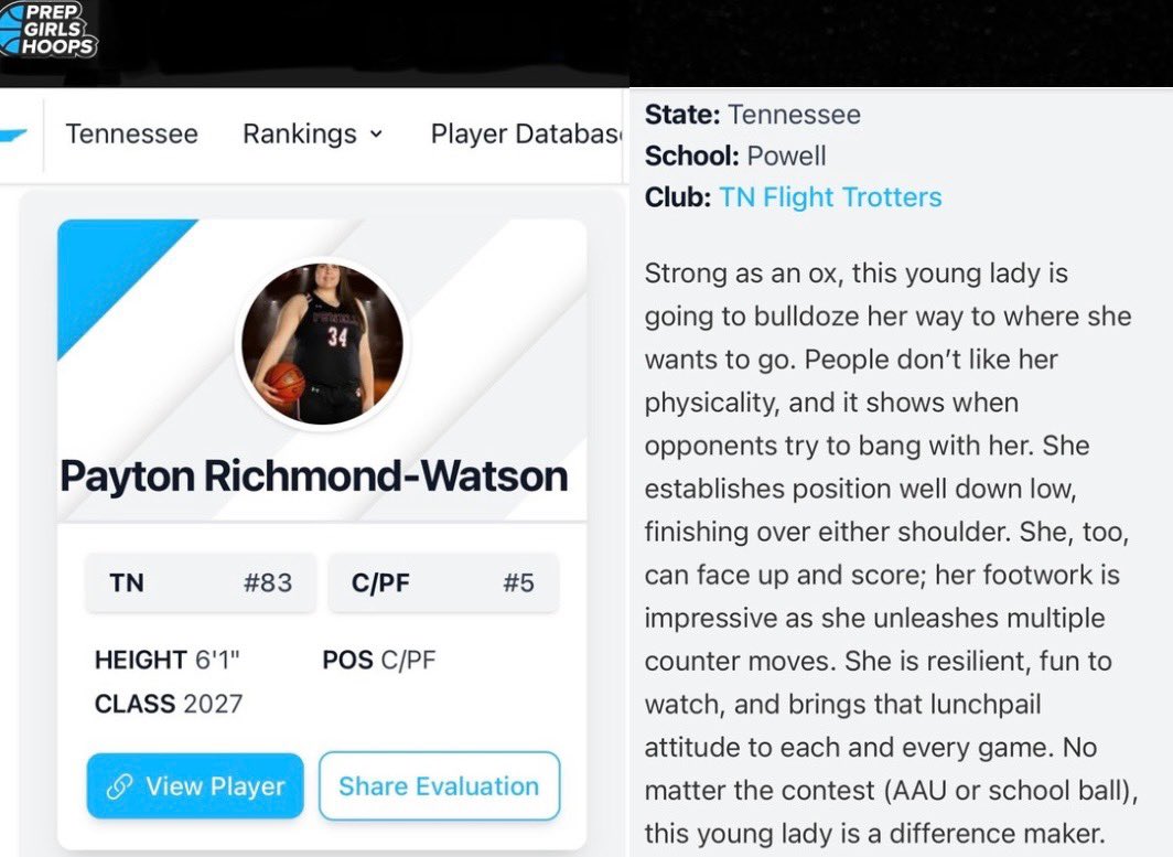 Payton Richmond-Watson (@bballpayton34) on Twitter photo Thanks for the recognition. I love battling in the paint. <a href="/TrottersArmes/">TN Flight Trotters 2027 (Armes)</a> <a href="/PGHTennessee/">Prep Girls Hoops Tennessee</a> <a href="/PHSCoachFisher/">John Fisher</a> <a href="/Elite80WBB/">Elite80WBB</a> <a href="/Elite40League/">Elite 40 League</a> Thanks for the recognition. I love battling in the paint. <a href="/TrottersArmes/">TN Flight Trotters 2027 (Armes)</a> <a href="/PGHTennessee/">Prep Girls Hoops Tennessee</a> <a href="/PHSCoachFisher/">John Fisher</a> <a href="/Elite80WBB/">Elite80WBB</a> <a href="/Elite40League/">Elite 40 League</a>