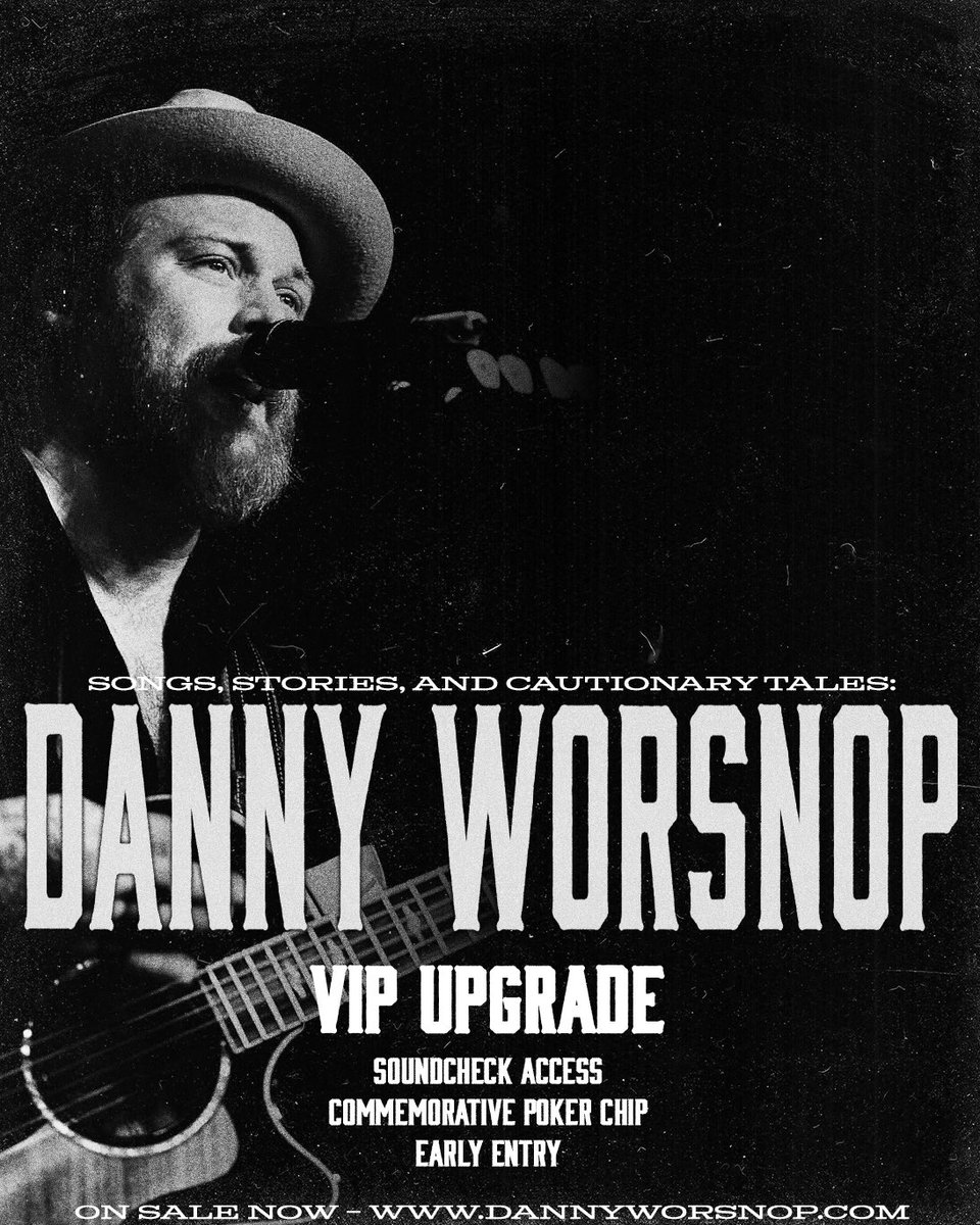 CHICAGO, IL - JULY 11 - ON SALE NOW
dannyworsnop.com