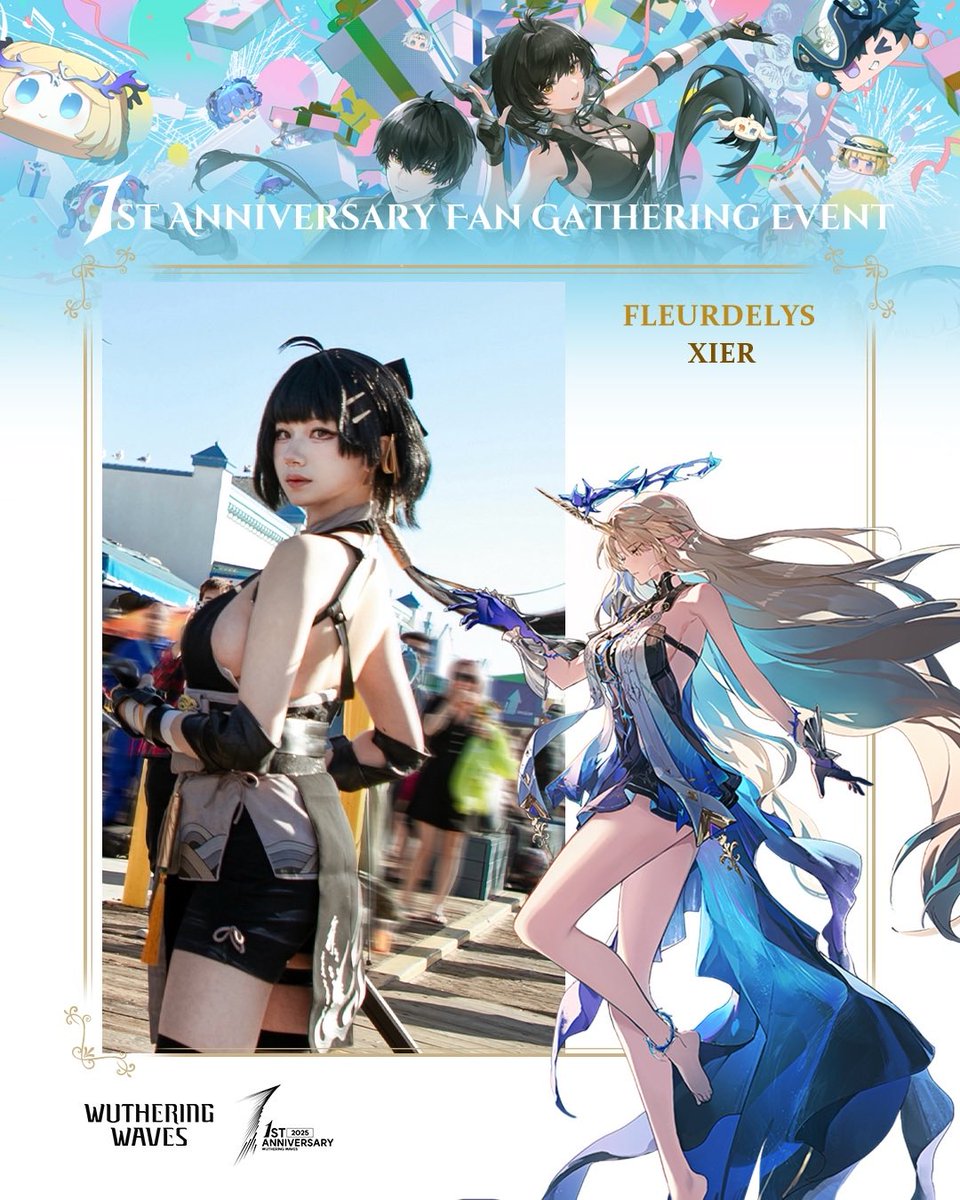 I’ll be cosplaying Fleurdelys at Wuthering Waves 1st Anniversary Fan Gathering Event. Come and enjoy the starry night with us!
May 24th, Los Angeles, see you there. ✨
#wutheringwaves #wuwa1stanniversery