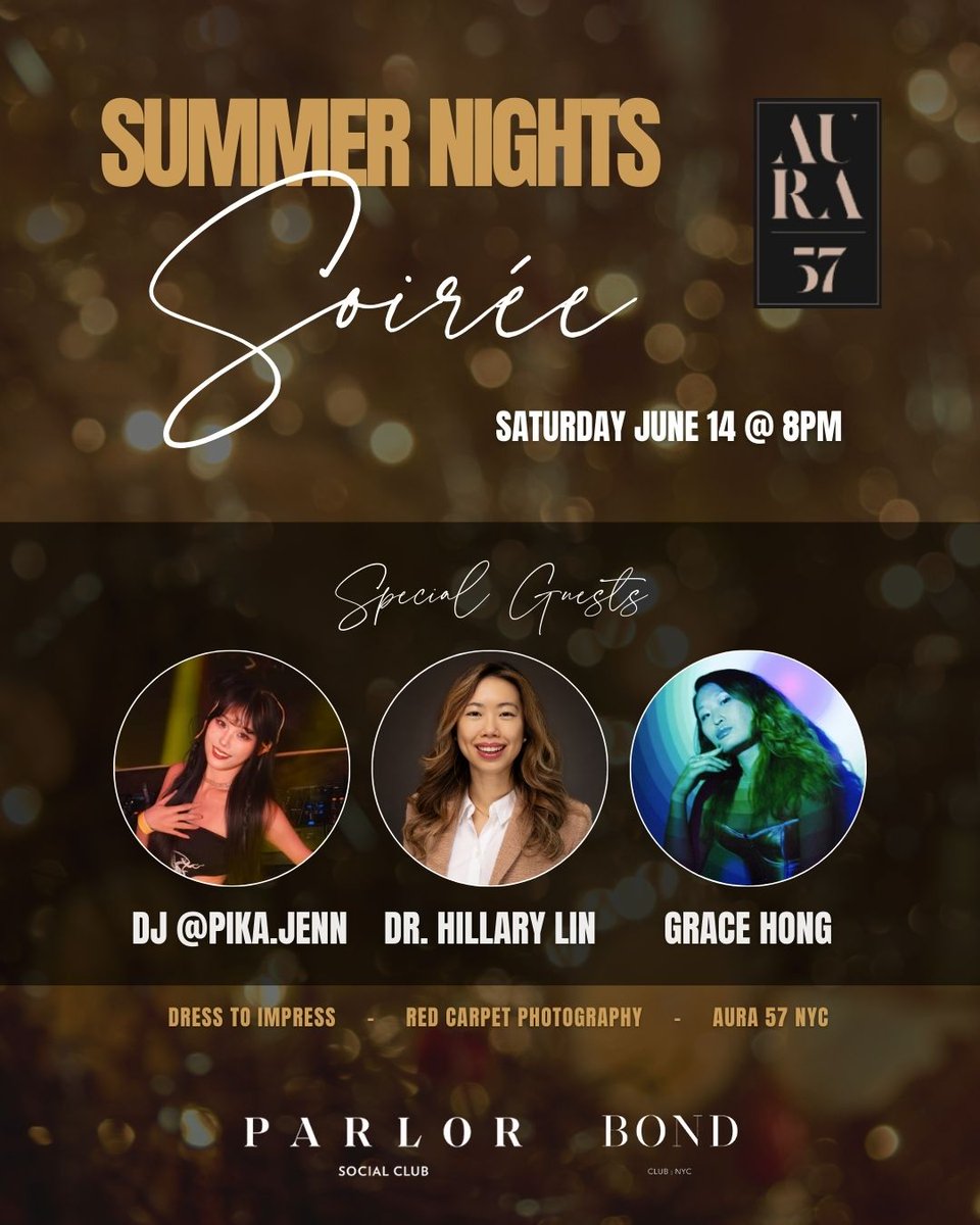 Trading my lab coat for red carpet glam 👠✨ I’ll be interviewing NYC’s top creators, tech leaders &amp; innovators at tonight’s event! 🎤 DJ @ Pika.Jenn til 4am + insights from Superman music producer Grace Hong 🎶
🎟️ Tickets + details: link in bio
#SummerNightsNYC
