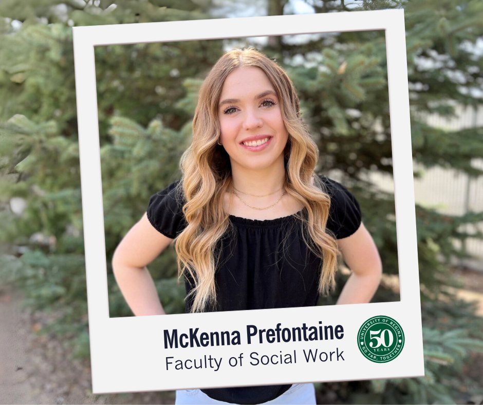 University of Regina (@uofregina) on Twitter photo Meet McKenna Prefontaine—one of our 2025–26 Chancellor’s Scholars! 🎓
An honours student, athlete, and volunteer from Langham, McKenna is heading to #UofRegina this fall to pursue a <a href="/URSocialWork/">University of Regina Faculty of Social Work</a> degree.
Welcome to the U of R, McKenna! 💚💛
#UofRChancellorsScholars #GoFarUofR Meet McKenna Prefontaine—one of our 2025–26 Chancellor’s Scholars! 🎓
An honours student, athlete, and volunteer from Langham, McKenna is heading to #UofRegina this fall to pursue a <a href="/URSocialWork/">University of Regina Faculty of Social Work</a> degree.
Welcome to the U of R, McKenna! 💚💛
#UofRChancellorsScholars #GoFarUofR