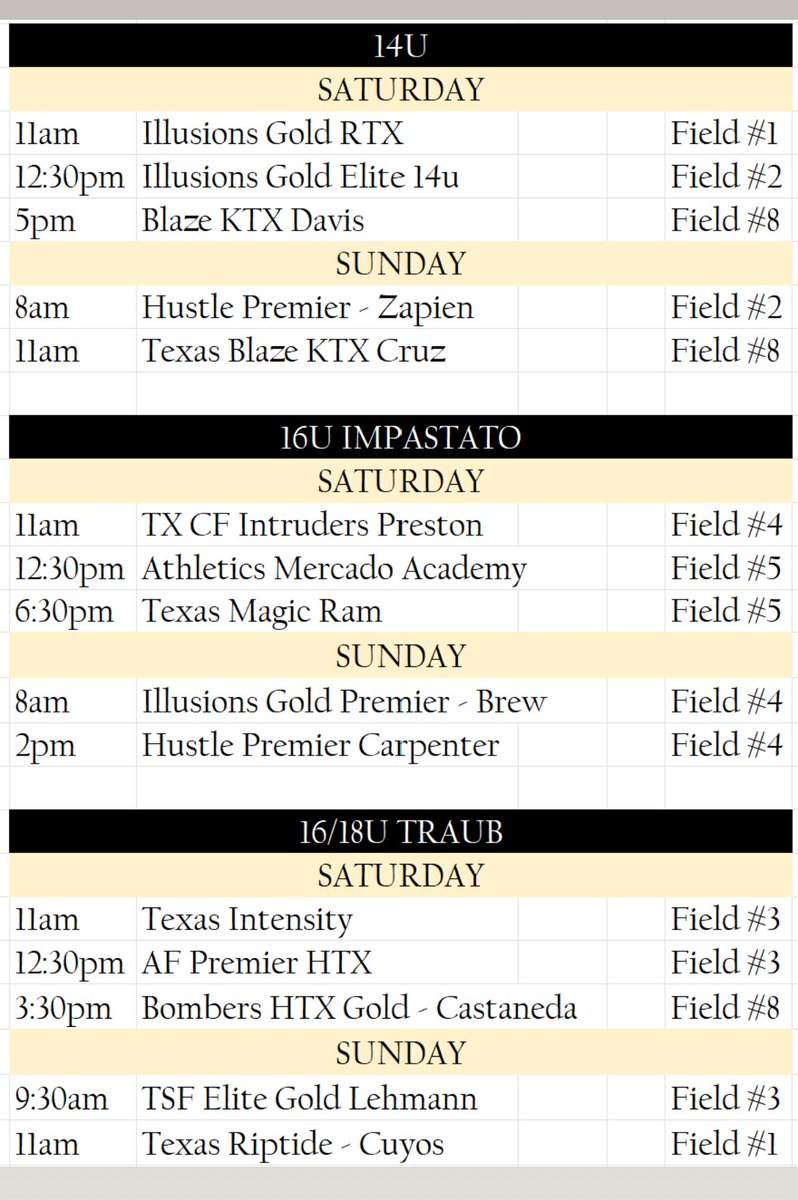 Hanna Kimbrell 2027 (@hannakimbrell) on Twitter photo Season opener in Houston this weekend for <a href="/LA__Voodoo/">LouisianaVoodooSoftball</a> <a href="/lavoodoo08/">Louisiana Voodoo - 18u Barksdale/Traub</a>!
<a href="/ExtraInningSB/">EXTRA INNING SOFTBALL</a> <a href="/zac_wakefield/">Zac Wakefield</a> <a href="/williambox21/">William Box</a> <a href="/KyleParmley/">Kyle Parmley 🥎</a> <a href="/annaesnyder2/">Anna Snyder</a>
<a href="/KateMalveaux/">Kate Malveaux</a> <a href="/CoachMalveaux/">Chris Malveaux</a> <a href="/rykerzc/">Ryker Zane Chason</a> <a href="/DJSanders37/">Doni Jeneé</a> <a href="/CoachZacShaw/">Zac Shaw</a> <a href="/Coach_Ricketts/">Samantha Ricketts</a> <a href="/MrCoachTbratt/">Tyler Bratton, M.S.</a> <a href="/NataliePooleUSM/">Natalie Poole</a> <a href="/IzzyWerdann/">Izzy Werdann</a> <a href="/BigRockHawk/">Aaron Longenecker</a> Season opener in Houston this weekend for <a href="/LA__Voodoo/">LouisianaVoodooSoftball</a> <a href="/lavoodoo08/">Louisiana Voodoo - 18u Barksdale/Traub</a>!
<a href="/ExtraInningSB/">EXTRA INNING SOFTBALL</a> <a href="/zac_wakefield/">Zac Wakefield</a> <a href="/williambox21/">William Box</a> <a href="/KyleParmley/">Kyle Parmley 🥎</a> <a href="/annaesnyder2/">Anna Snyder</a>
<a href="/KateMalveaux/">Kate Malveaux</a> <a href="/CoachMalveaux/">Chris Malveaux</a> <a href="/rykerzc/">Ryker Zane Chason</a> <a href="/DJSanders37/">Doni Jeneé</a> <a href="/CoachZacShaw/">Zac Shaw</a> <a href="/Coach_Ricketts/">Samantha Ricketts</a> <a href="/MrCoachTbratt/">Tyler Bratton, M.S.</a> <a href="/NataliePooleUSM/">Natalie Poole</a> <a href="/IzzyWerdann/">Izzy Werdann</a> <a href="/BigRockHawk/">Aaron Longenecker</a>