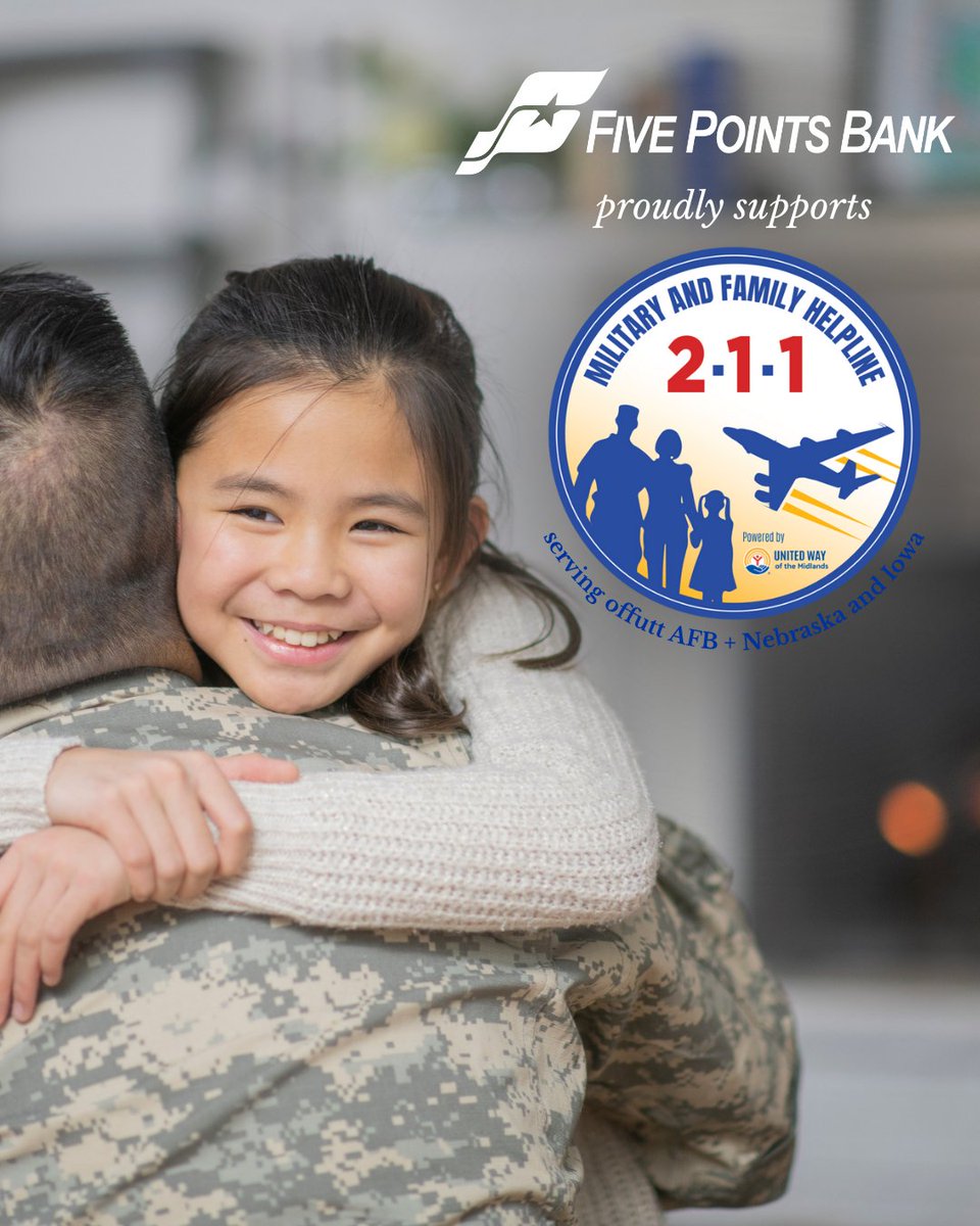 We're proud to support the Military &amp; Family Helpline, a vital resource serving those who serve us.

The 211 Helpline became the first in the nation to embed a navigator on a military installation—right here in our community.

Learn more: unitedwaymidlands.org/military-famil…