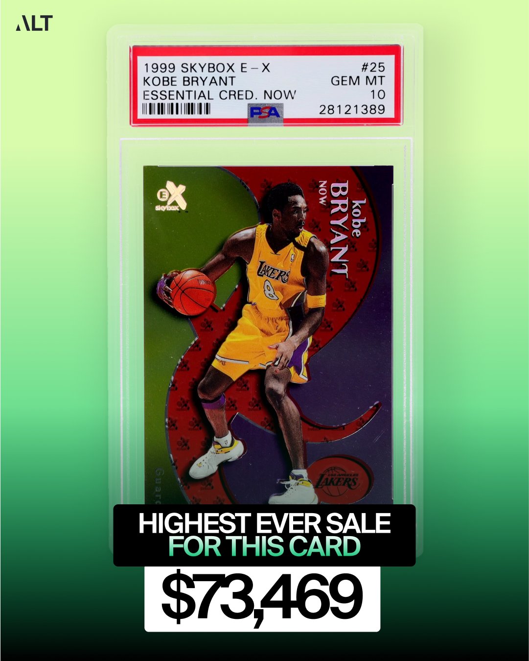 PSA 10 - Kobe Bryant - 1999 Stadium Club