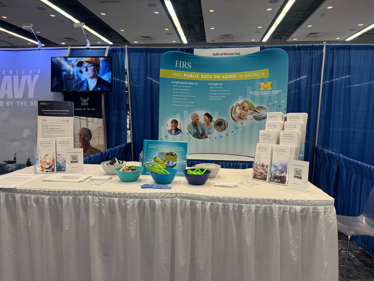 Health and Retirement Study (@hrsisr) on Twitter photo At #APS25DC this weekend? Come visit us at booth 313! We're here to chat all things #HRSData. See you soon! <a href="/PsychScience/">Association for Psychological Science</a> At #APS25DC this weekend? Come visit us at booth 313! We're here to chat all things #HRSData. See you soon! <a href="/PsychScience/">Association for Psychological Science</a>