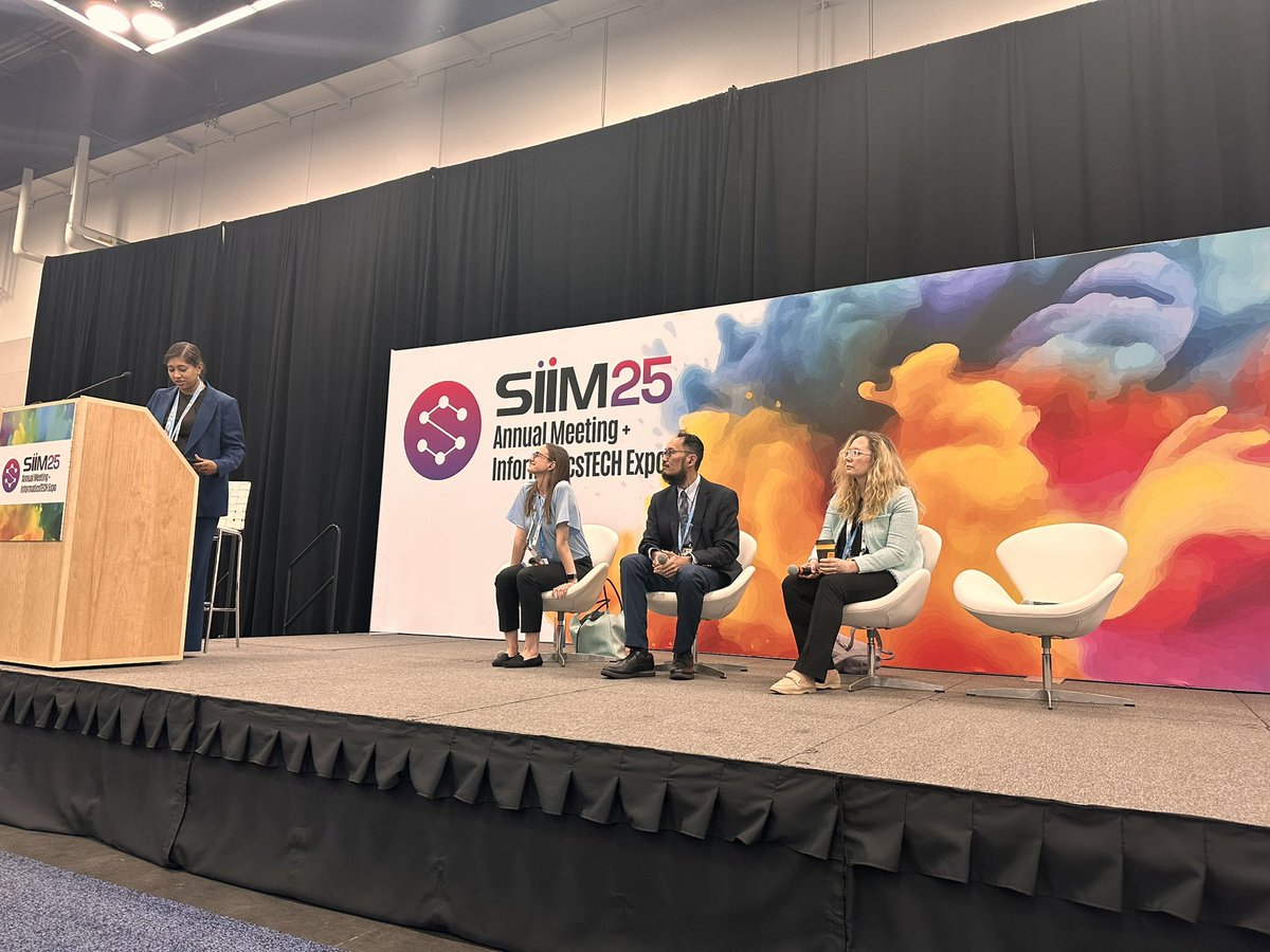 MalekiNazanin's tweet image. Industry-Academic partnership, where clinical questions spark innovation, and solutions translate directly into streamlined radiology workflows. This is the power of SIIM! #SIIM25 @SIIM_Tweets
 #Informatics #Radiology #AI
@MariamAboian @asset25 
@AudreyVerde