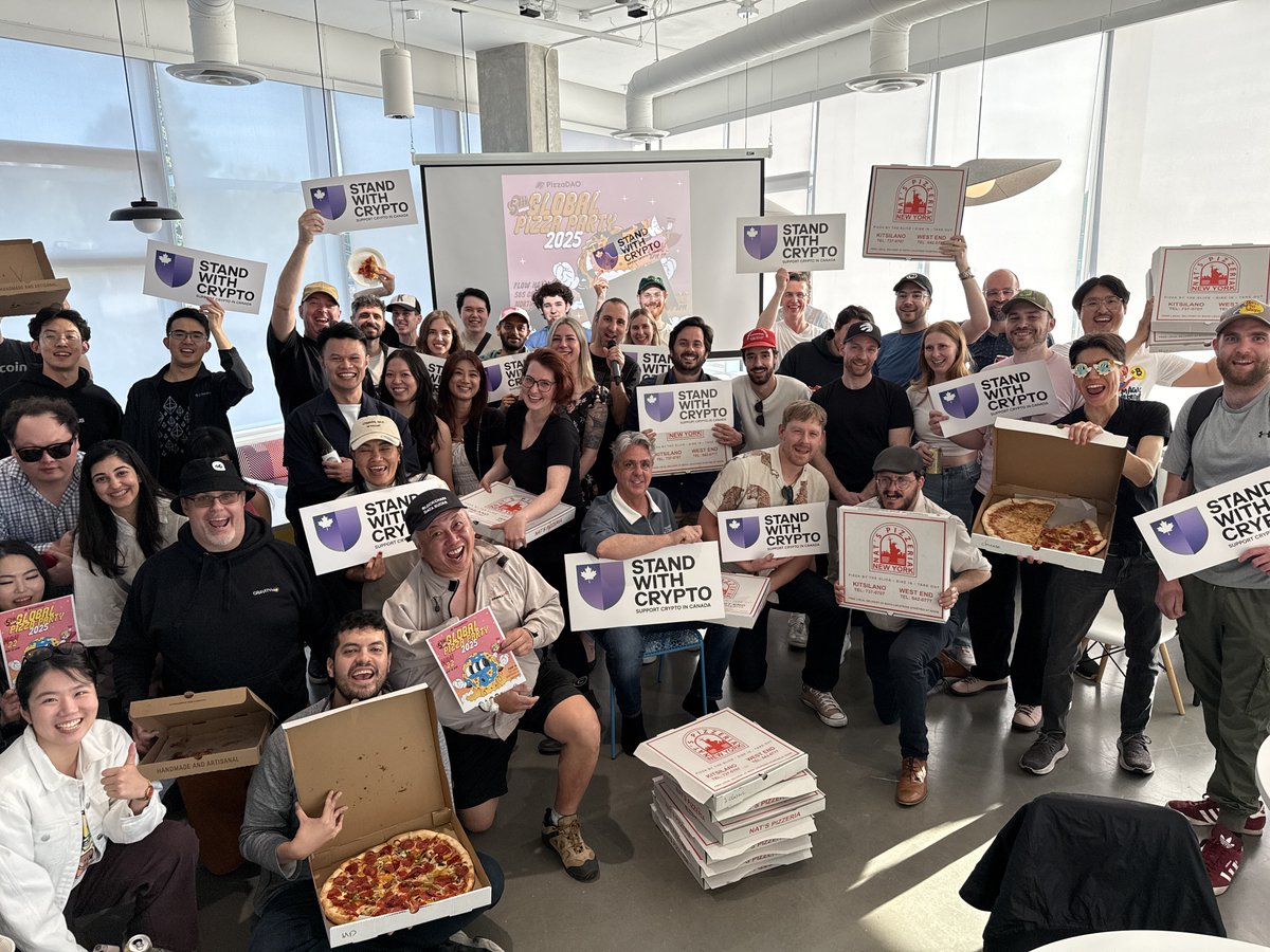 Ethereum Vancouver (@ethvancouver) on Twitter photo What a πππ Party!
Fantastic turnout for <a href="/Pizza_DAO/">PizzaDAO.eth ππ΄ββ οΈ</a> in Vancouver π
Thank you to <a href="/flow_blockchain/">Flow.com</a> for hosting and support from <a href="/StandWCrypto_CA/">Stand With Crypto Canada π¨π¦</a> & <a href="/dctrlvan/">DCTRL</a>!
Can't wait to do it again next year! What a πππ Party!
Fantastic turnout for <a href="/Pizza_DAO/">PizzaDAO.eth ππ΄ββ οΈ</a> in Vancouver π
Thank you to <a href="/flow_blockchain/">Flow.com</a> for hosting and support from <a href="/StandWCrypto_CA/">Stand With Crypto Canada π¨π¦</a> & <a href="/dctrlvan/">DCTRL</a>!
Can't wait to do it again next year!