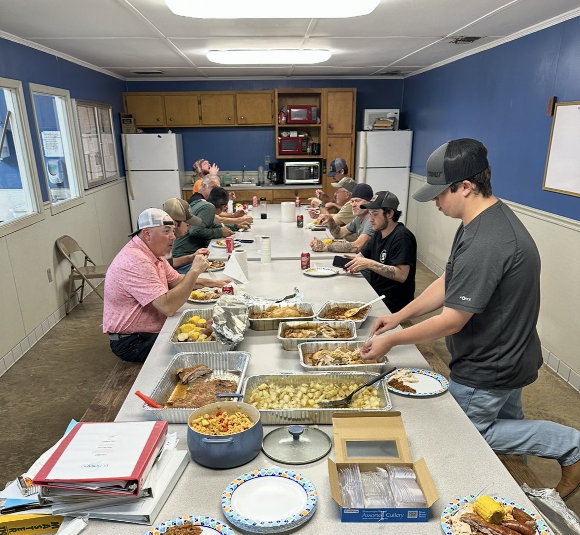 Annual Employee Appreciation / Memorial Day Cookout.  We’re thankful for all of our employees - in South Arkansas &amp; those who travel for our field installations.  🇺🇸