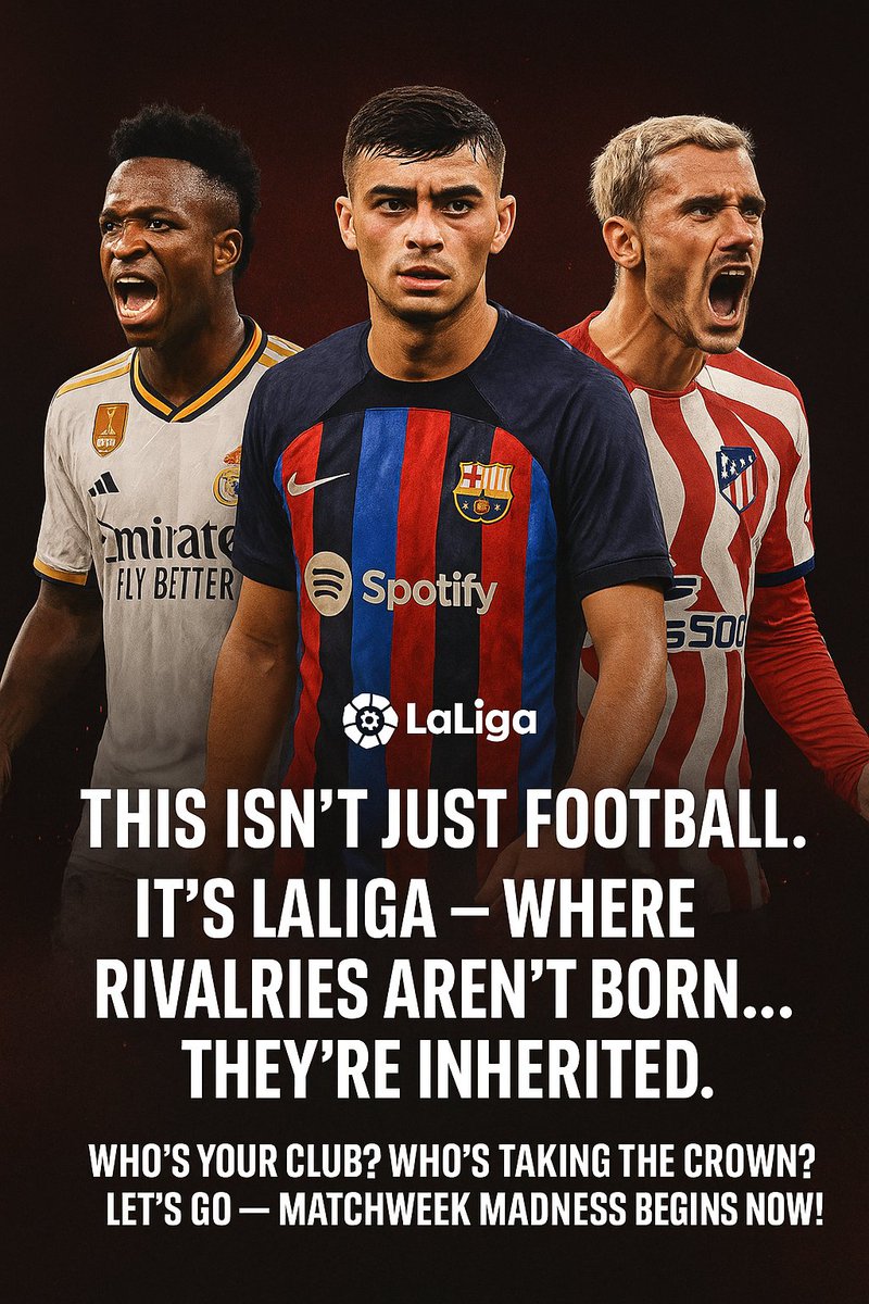 This isn’t your average league — it’s #LALIGAEASPORTS  🔥⚔️
Where every pass echoes history and every tackle revives an old rivalry.
💣 Who’s your squad this season?
👑 Who’s taking the crown?

The battle begins —  Madness is ON!

#Fantasysports #Football