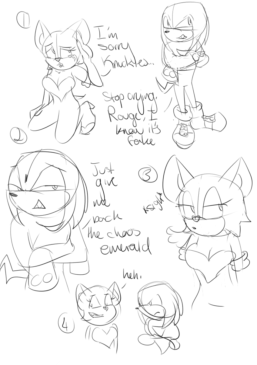 oxymoronicfly's tweet photo. Small sketchy #knuxouge comic idek man #Knuckles #RougeTheBat #sth #sthcomic #sthfanart #SonicTheHedgehog #knucklesxrouge https://t.co/elOo0a64I5