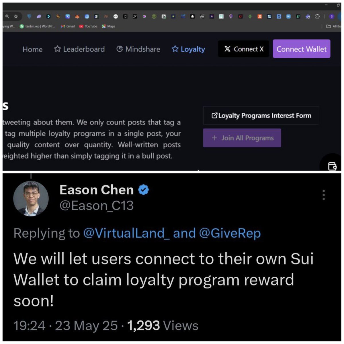 tanbir51's tweet photo. Be ready All @GiveRep users 🔥🫣
Rewards Claim Soon✌️🔥🔥

@GiveRep $REP
Connect your Sui Wallet✌️✌️✌️✌️ https://t.co/lbbCijMmaq