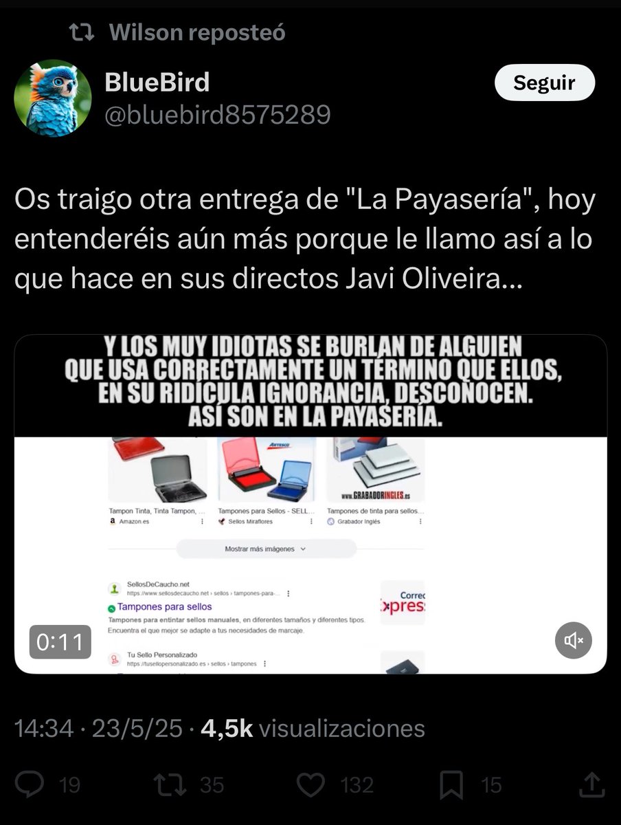 Hay un idiota que se ha pasado la tarde editando un vídeo para intentar defender que “en los hospitales ponen tampones en los papeles”.

De verdad, que no cabe un malito más en el otro lado 🤦🏻