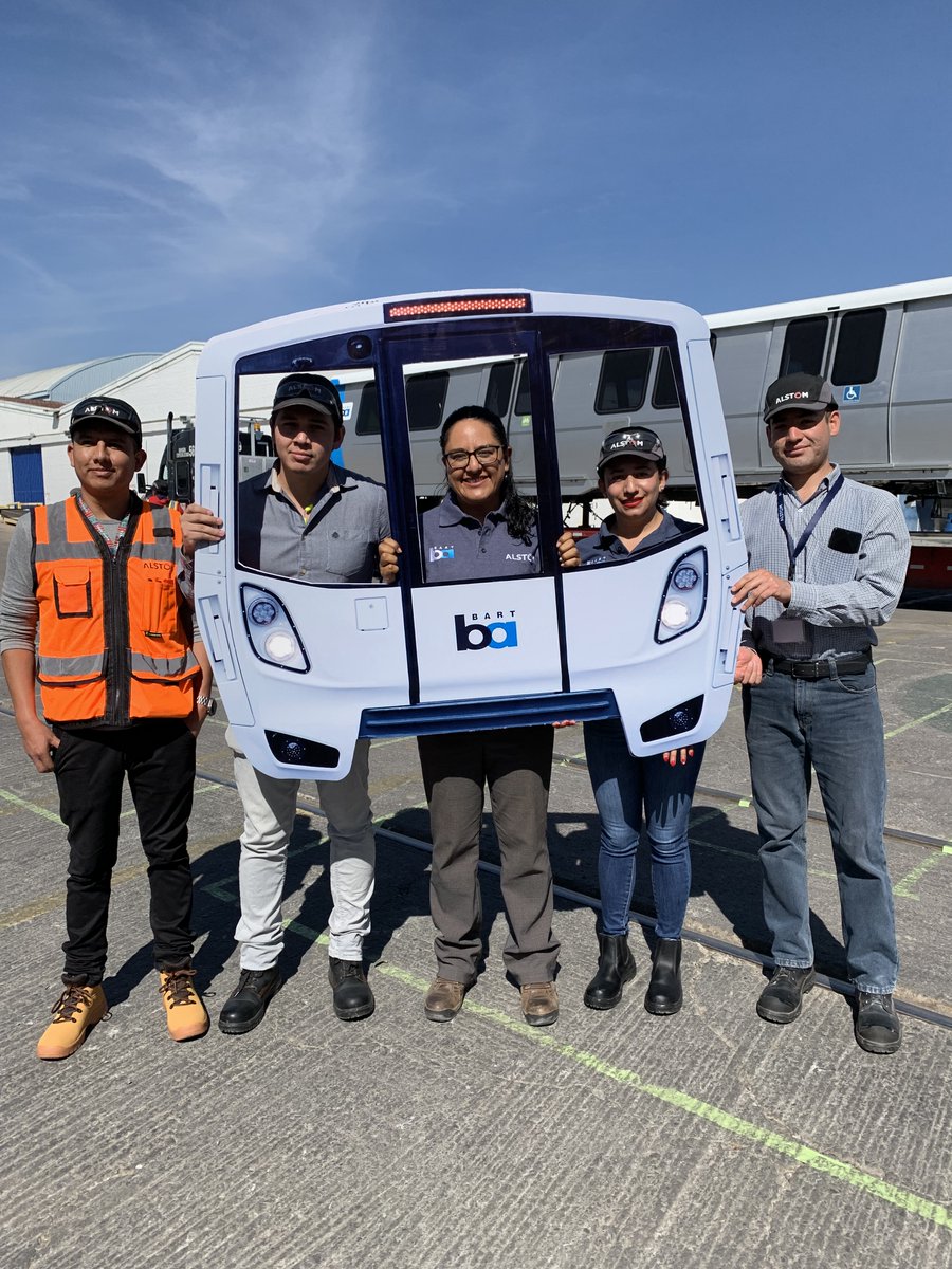 Hey <a href="/SFBART/">BART</a> , check it out: Alstom has begun production on the 1000th Fleet of the Future train car! The aluminum car body shell was produced at our facility in Sahagun, Mexico. The Millennial car has begun its   journey to our Plattsburg, NY facility, a distance of nearly 3,000