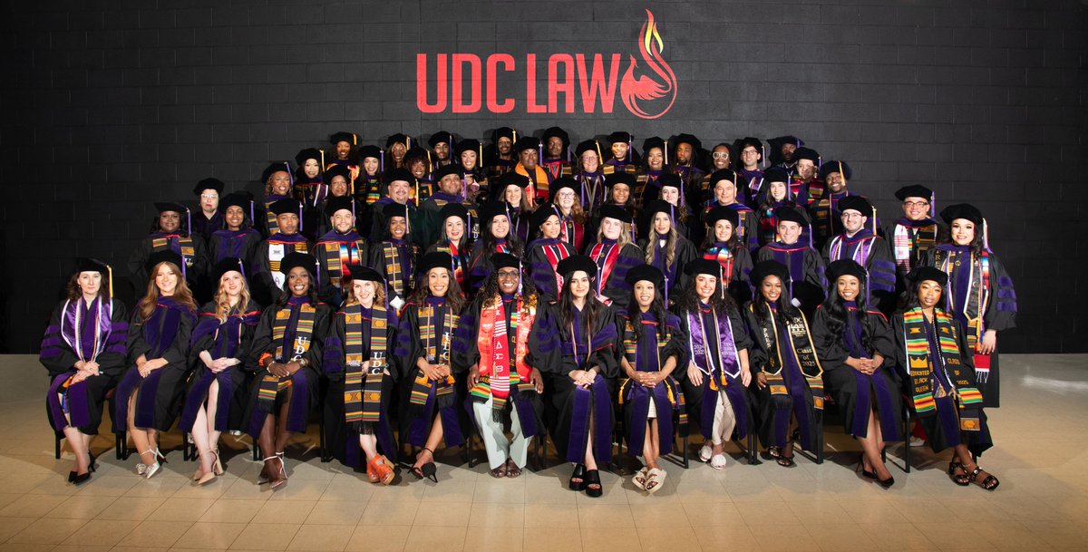 UDCLaw's tweet image. Congratulations to the Class of 2025! We are so very proud of you and wish you all the best as you prepare for the bar exam. Don’t forget that we are here for you. You’ve got this! #UDCLaw #Classof2025