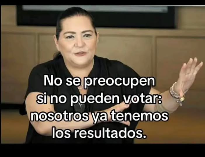 #FraudeJudicial este 1 de junio...

NO SALGAN A VOTAR...