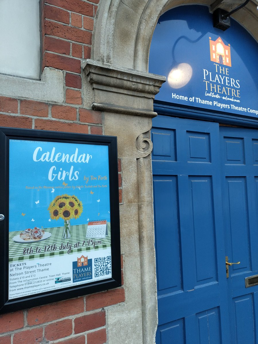 8th to 12th July
The poster is up - we're doing this!
thameplayers.co.uk/events/calenda…
#calendargirls #drama #liveonstage in #Thame