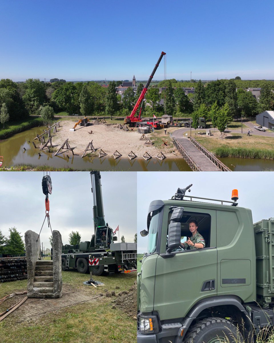 De Tobruk-bunker met tankkoepel staat! 💪 Gisteravond gras ingezaaid, nu even van afstand bewonderen. Wat een samenwerking – dank aan militair, civiel en vrijwilligers! 🌱👏
#Atlantikwall #Bevrijdingsmuseum #WOII #Tobruk #Tankkoepel #Vrijwilligerskracht #MilitairErfgoed