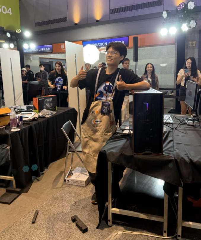 Newegg's tweet image. Just a Chill guy and a crazy fast PC builder, finishing his build with 8 minutes left on the clock and going against builders who have years of PC knowledge over him. Huge congrats to Chill for coming in 1st place as Newegg's 2025 #PCBuilder Winner.🥳#teamrookies