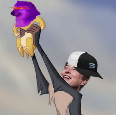 The first LP burned token on <a href="/solana/">Solana</a> is sitting under 1m Marketcap. 

Never fade history.

Never fade Purple.