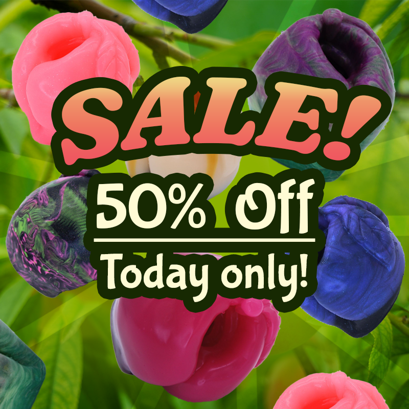 _CFToys's tweet photo. Happy Creature Feature Friday! 🎉

I'm feelin peachy, so today only - Ready to Ship mini-penetrables are 50% off, No coupon needed! https://t.co/Qxb5xjVMvr