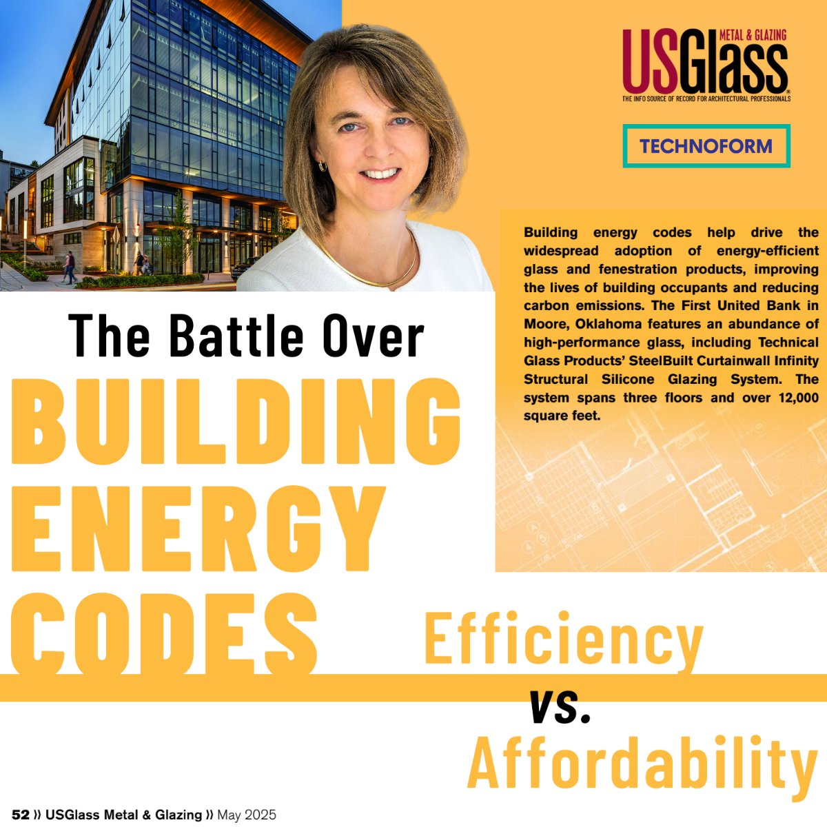 FacadeTectonics's tweet image. Façades are key to energy performance and the stakes are rising. 
Check out this @USGlassMag feature with insights from FTI President Helen Sanders + our Advocacy Committee.
🔗 facadetectonics.org/articles/the-b…

#EnergyCodes #Sustainability #FacadeTectonics #GreenBuilding #BuildingEnvelope