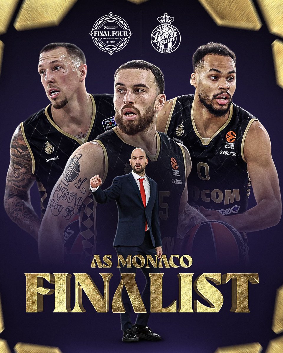 Turkish Airlines EuroLeague (@euroleague) on Twitter photo History made. Final bound. 🇲🇨👏
<a href="/ASMonaco_Basket/">AS Monaco Basket 🇲🇨</a> are heading to their first-ever Championship Game! 🏆
#F4GLORY History made. Final bound. 🇲🇨👏
<a href="/ASMonaco_Basket/">AS Monaco Basket 🇲🇨</a> are heading to their first-ever Championship Game! 🏆
#F4GLORY