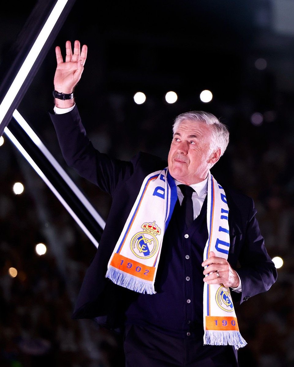 leahrevelle's tweet photo. Carlo Ancelotti: The Architect of Calm and Glory

In a sport driven by intensity and chaos, Carlo Ancelotti stood out by mastering the art of calm. A gentleman on the touchline, a genius in the dressing room, and a legend on the training ground—Ancelotti didn’t just manage teams, he built families.

With his signature raised eyebrow and unmatched elegance, Ancelotti led Real Madrid through some of its most iconic modern triumphs: La Décima, unforgettable Champions League comebacks, league titles, and moments that became memories for generations.

He never shouted for attention, but earned respect everywhere he went—from Milan to Madrid, from London to Munich. Players didn’t just play for him—they believed in him. His ability to handle stars with grace and humility is a rare trait, and his tactical flexibility remains a masterclass for every aspiring coach.

More than the trophies—and there were many—Carlo’s legacy is defined by his character. A man of peace in a world of pressure. A father figure in a game that often forgets empathy. A winner who never lost his soul.

Thank you, Mister. For your wisdom, your warmth, and your unwavering class.

There may be many great managers, but there’s only one Carlo Ancelotti.