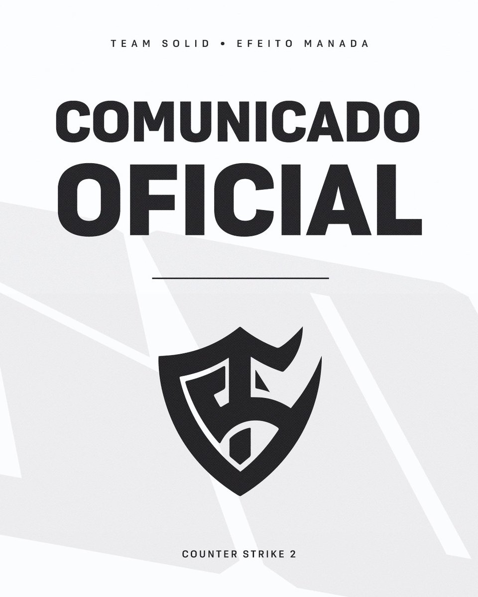 Team Solid (@teamsolid_of) on Twitter photo Comunicamos oficialmente a pausa do nosso projeto no cenário de Counter-Strike 2.
Nossos jogadores “Drg” e “Gbb” foram transferidos ao banco e seguem em contrato com a organização, interessados entrar em contato com o <a href="/Rappael/">Raphael “Phael” Moreno</a> , responsável pelo CS2. O coach “Flasky” e o jogador Comunicamos oficialmente a pausa do nosso projeto no cenário de Counter-Strike 2.
Nossos jogadores “Drg” e “Gbb” foram transferidos ao banco e seguem em contrato com a organização, interessados entrar em contato com o <a href="/Rappael/">Raphael “Phael” Moreno</a> , responsável pelo CS2. O coach “Flasky” e o jogador