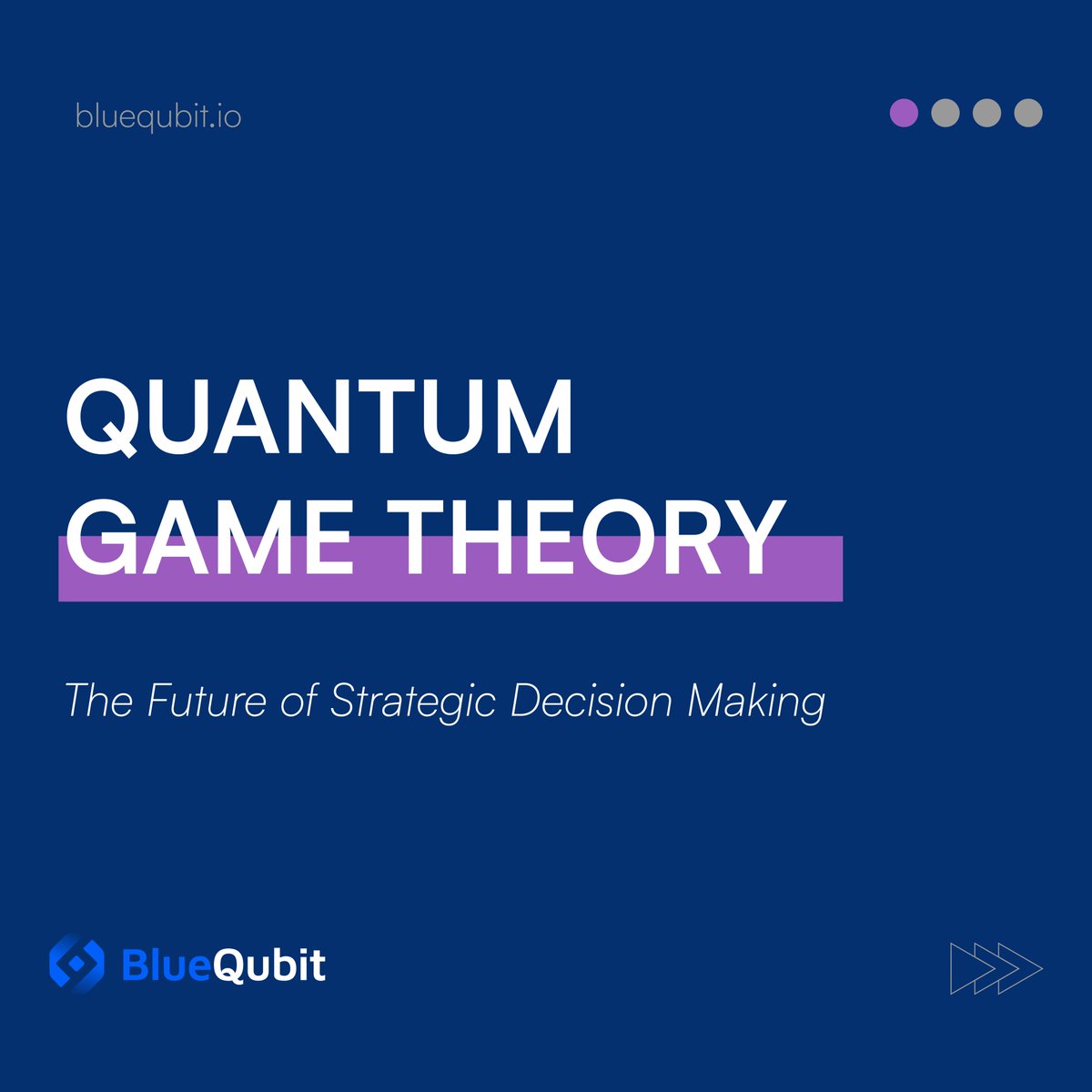 BlueQubitIO's tweet photo. 🎮 Quantum game theory lets businesses explore many strategies at once using quantum mechanics, opening new doors for cryptography, markets, and AI.
👉 Discover how BlueQubit’s simulation platform makes this possible: https://t.co/BMRF8Lqh5i
#BlueQubit #QuantumGameTheory #QuantumComputing #Innovation