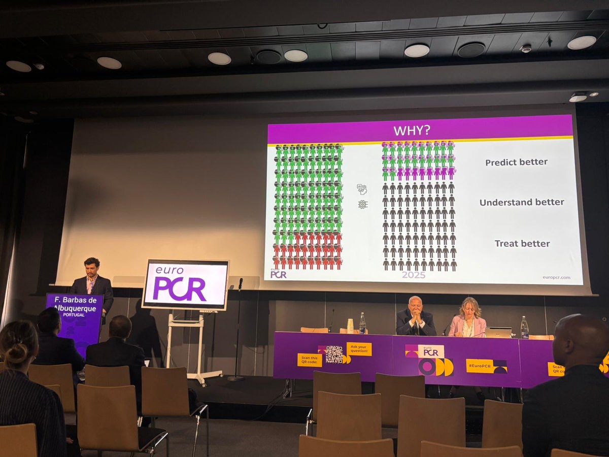 Happy to share our research on AI and Machine Learning based model to improve pacemaker prediction after TAVI at PCR’s Got Talent Finale #EuroPCR2025 . A special aknowledgement to my dear brother ⁦@tomasalbu⁩ whose intellectual brilliance made this possible.