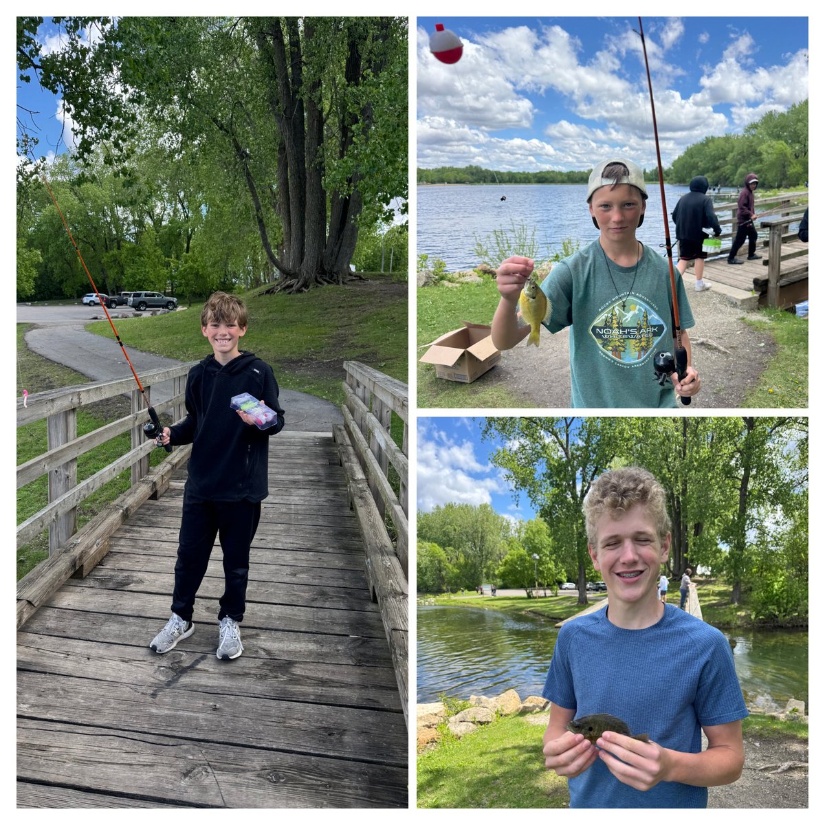 The PE dept was the recipient of the Izaak Walton League Grant &amp; donations from members. They bought rods, bait, tackle boxes, &amp; more. Thanks to Cabela's for collaborating with us &amp; helping provide this opportunity. 
Ss learned about casting, set up poles &amp; fished. #owatonnaproud