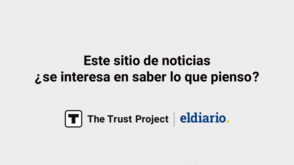 eldiario's tweet photo. Tú eres la clave para un periodismo imparcial. Tú conoces excelentes fuentes y notas cuando nos equivocamos. Los medios de comunicación de confianza escuchan. Queremos escuchar de ti. #TrustProject #8Trust
@_trustproject
@eldiario
@biobio @thebeaconkc
@CourrierNE1937 https://t.co/ihZQYDtN1F