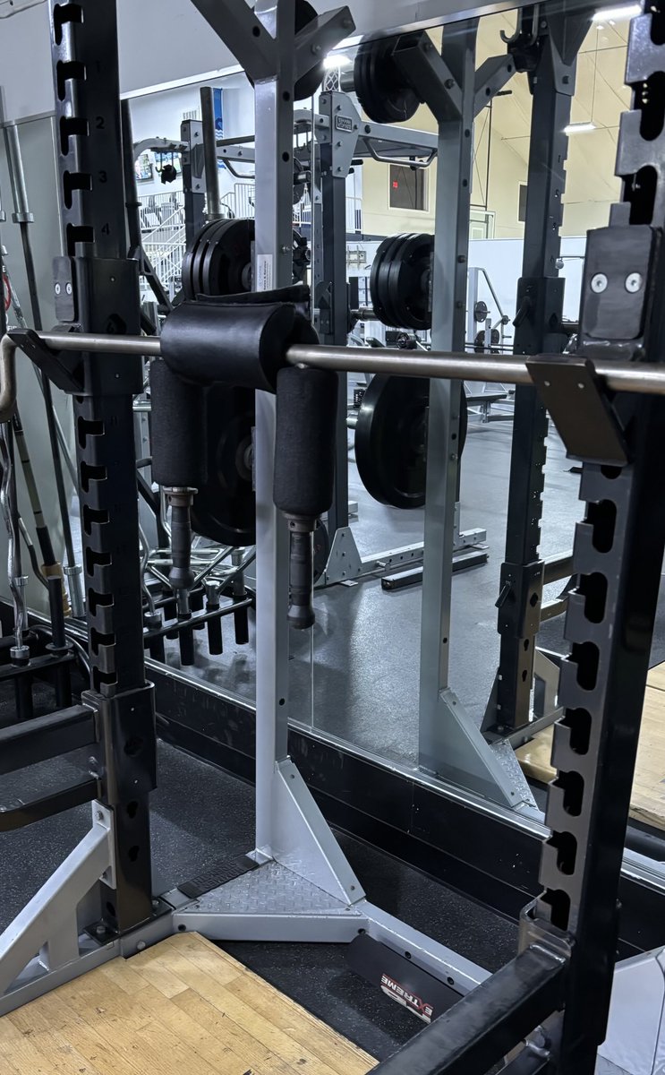The safety squat bar. Squatting with this feels like wrestling an ostrich - long, awkward and much tougher than it looks! 

So much harder than a regular bar. 

PS before someone asks, no I’m not an experienced Ostrich wrestler. I’m also not very experienced with the SSB either.