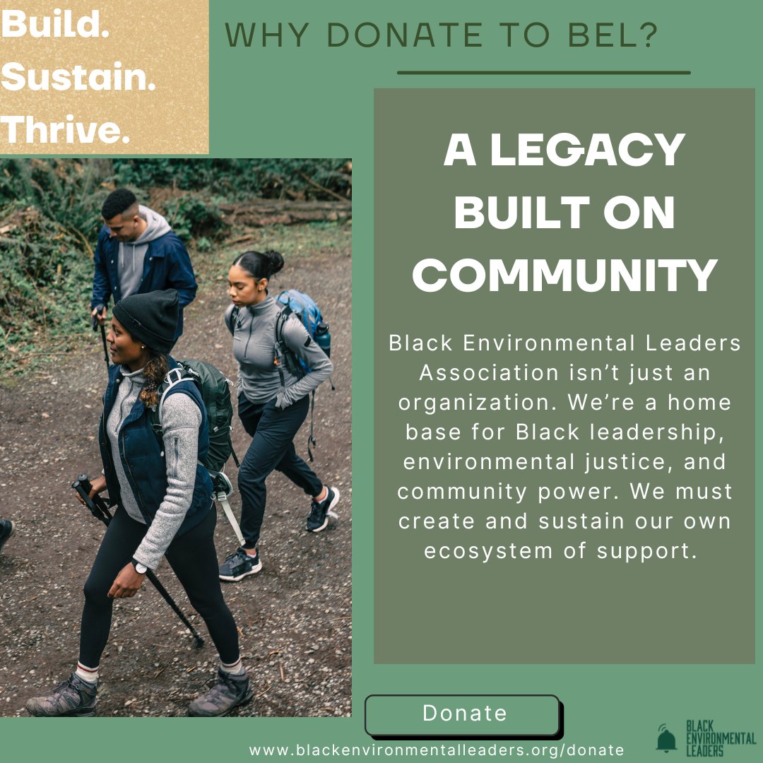 BlkEnviroLeader's tweet image. BEL depends largely on donations to continue being a resource in the community. Consider donating to the organization and being a part of our legacy. There are several ways to donate, learn more on our website. loom.ly/0HSKqVs 💚