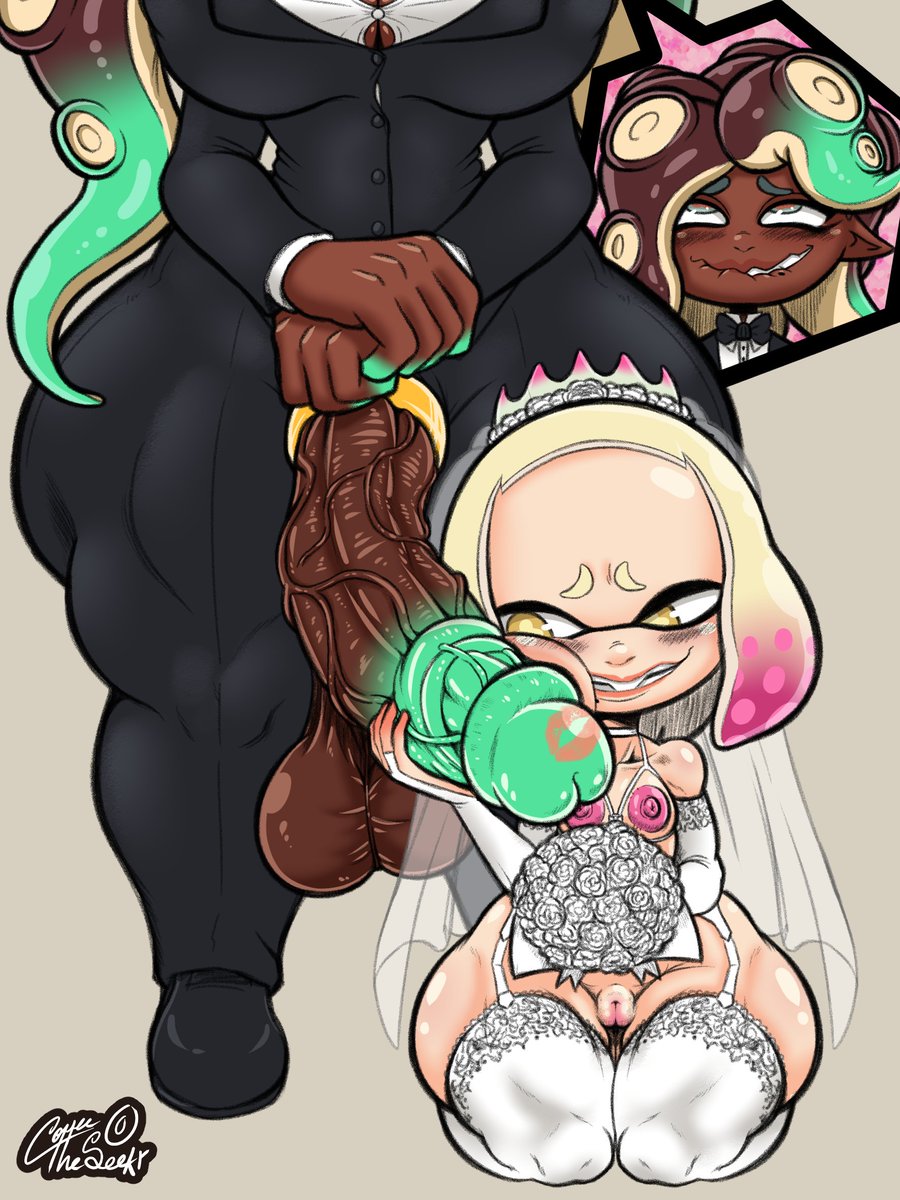 "Pearl getting married to the penis of Marina"
🐙🍆💍🦑💕

I like these character designs, so Idk why I didn't draw them sooner, but this one request on a /d/rawthread gave me the perfect excuse!!

Enjoy!~😘

#Marina #Pearl #Splatoon #futanari