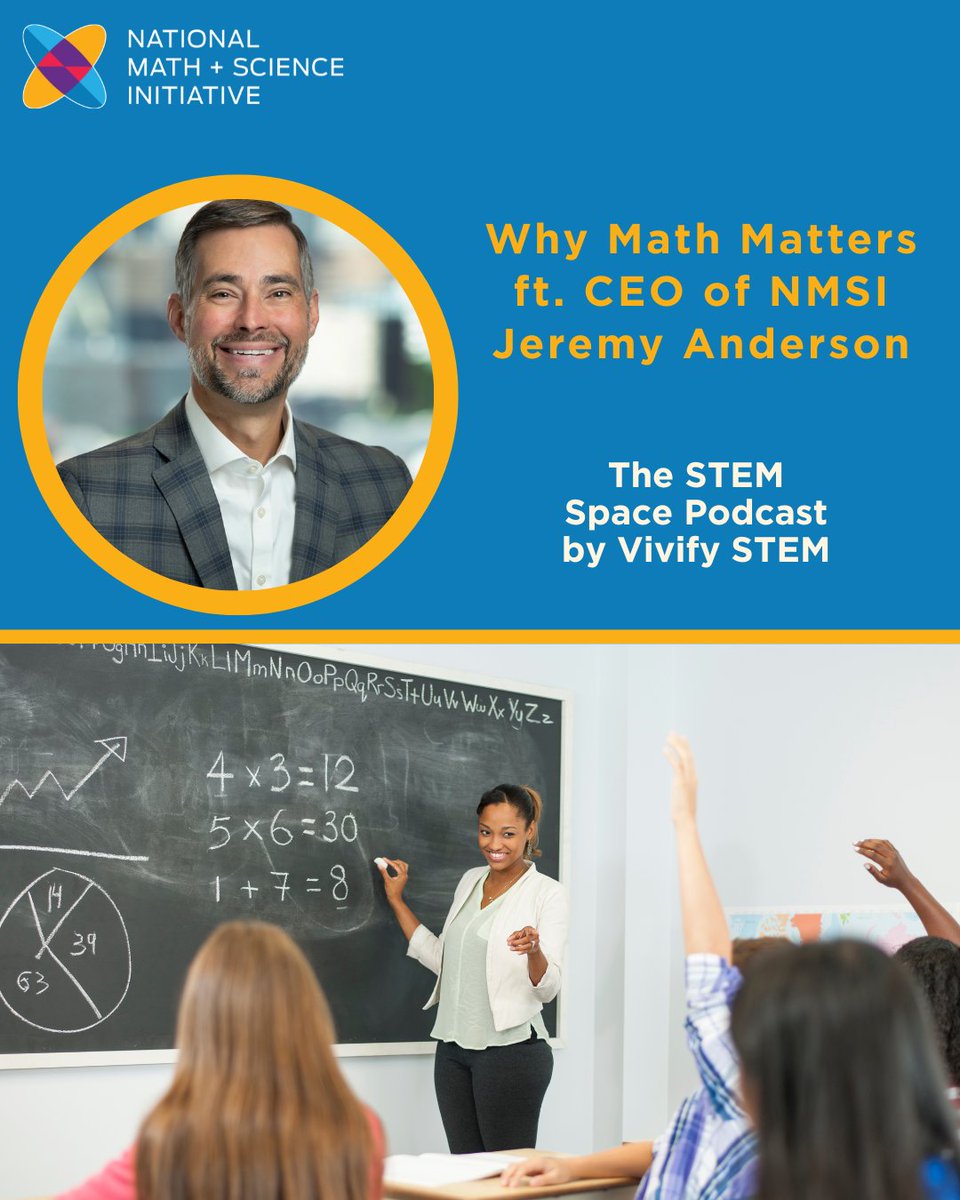 In case you missed it, in this episode of The STEM Space, NMSI CEO Jeremy Anderson shares why math is often the overlooked key in STEM education.

🎧 Don’t miss it now!

 nms.org/Resources/News…

#STEMLeadership #Math #schoolleaders #students #NMSI #SchoolLeaders