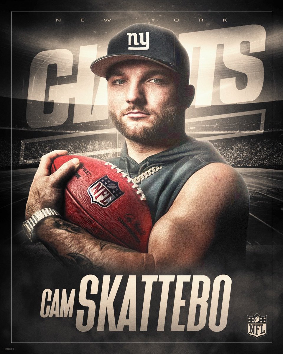 hzdgfx's tweet image. Cam Skattebo is headed to New York!
🍎🏈
Looking forward to seeing the impact he'll have within the Giants organization
- Poster designed by me @hzdgfx