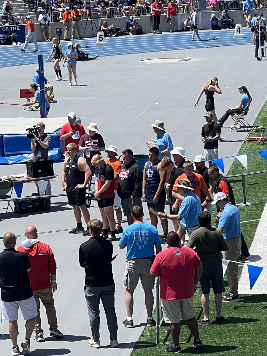 Congratulations to Alex Wilson on bringing home some hardware in the shot put! We are proud of you and the career you’ve had!