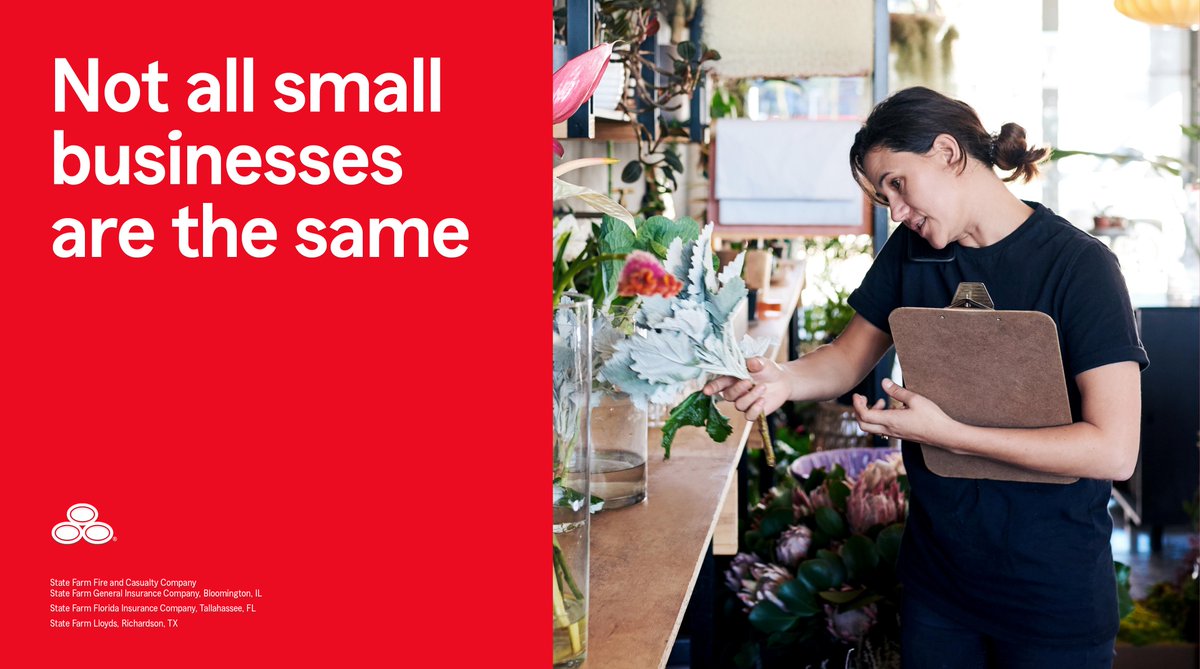 TMacSFPG's tweet photo. We can help insure a variety of small businesses like florists and antique shops. Contact me today for your small business insurance options, or if you have questions. #GoodNeighbor

https://t.co/S9bx695TXQ https://t.co/4LLASSmmpJ