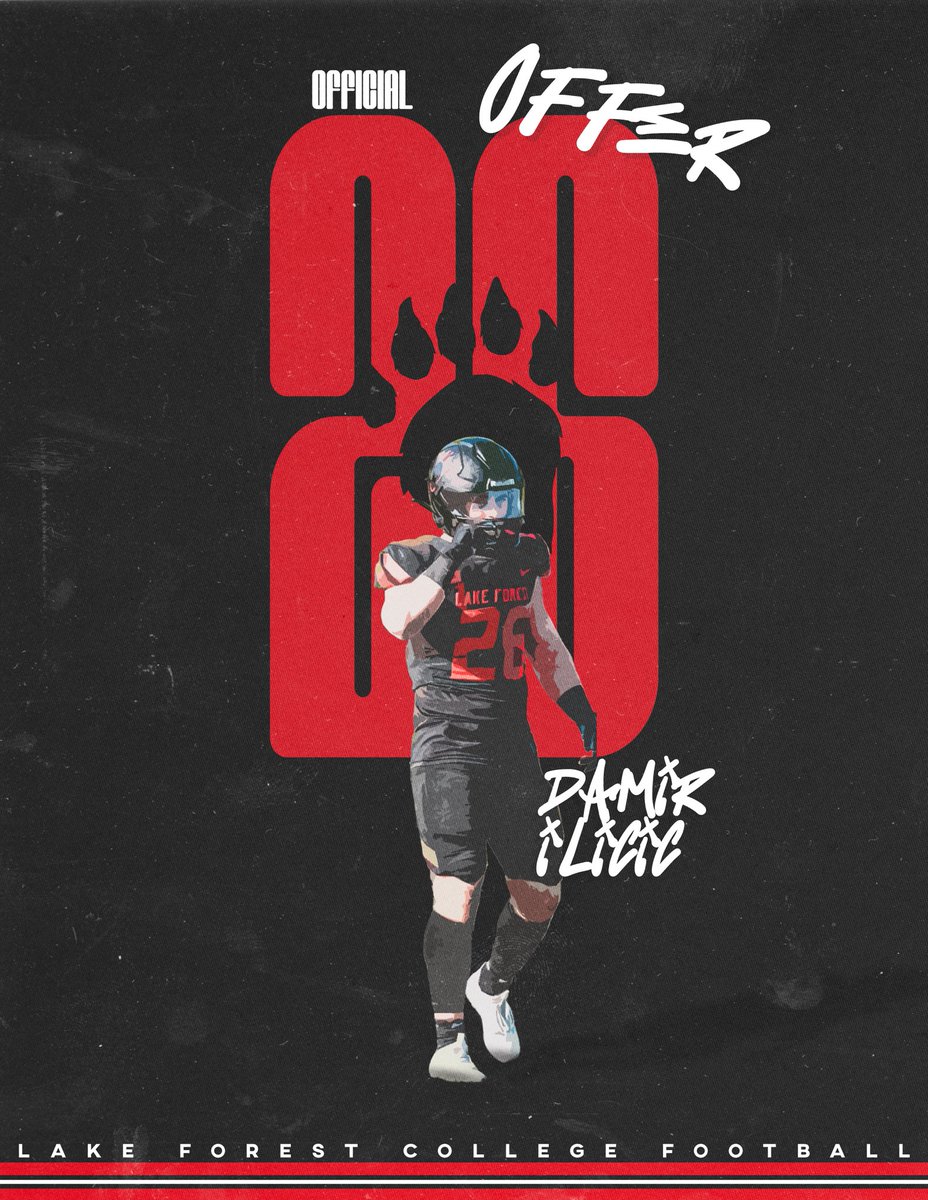 Damir Ilicic | QB 6’3 189 | 2026 (@damirtilicic) on Twitter photo Extremely thankful to receive an offer from <a href="/coachbourbon/">Steve Bourbon</a> at Lake Forest College!
<a href="/CoachRDes/">Ryan Desrochers</a>
<a href="/CoachHultquist/">Coach H</a>
<a href="/ECucy09/">Vonnie Davis</a>
<a href="/vvhsfbbooster/">Valley Vista Football</a>
<a href="/TreyAndersonQB/">Trey Anderson</a>
<a href="/Elev8QBacademy/">Mike Giovando</a> Extremely thankful to receive an offer from <a href="/coachbourbon/">Steve Bourbon</a> at Lake Forest College!
<a href="/CoachRDes/">Ryan Desrochers</a>
<a href="/CoachHultquist/">Coach H</a>
<a href="/ECucy09/">Vonnie Davis</a>
<a href="/vvhsfbbooster/">Valley Vista Football</a>
<a href="/TreyAndersonQB/">Trey Anderson</a>
<a href="/Elev8QBacademy/">Mike Giovando</a>