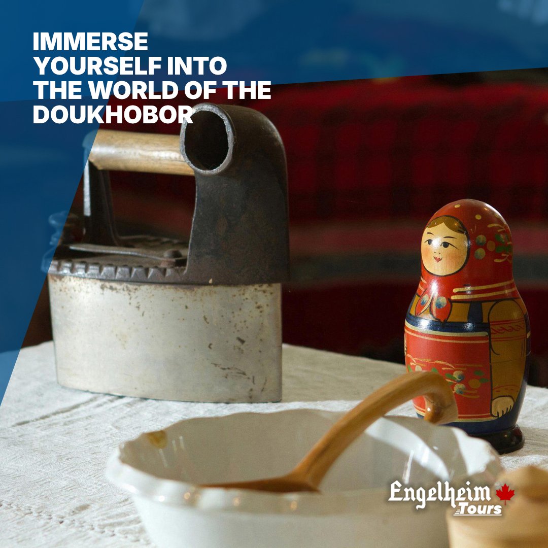 🪆Learn About the Russian Doukhobor at the Doukhobor Heritage Village!

Features: 
- Deluxe Motor Coach Transportation
- Shichliki BBQ Lunch 
- Tour of the National Doukhobor Heritage Village

Visit engelheimtours.ca/tours/doukhobo… or call (306) 566-9300 to book!