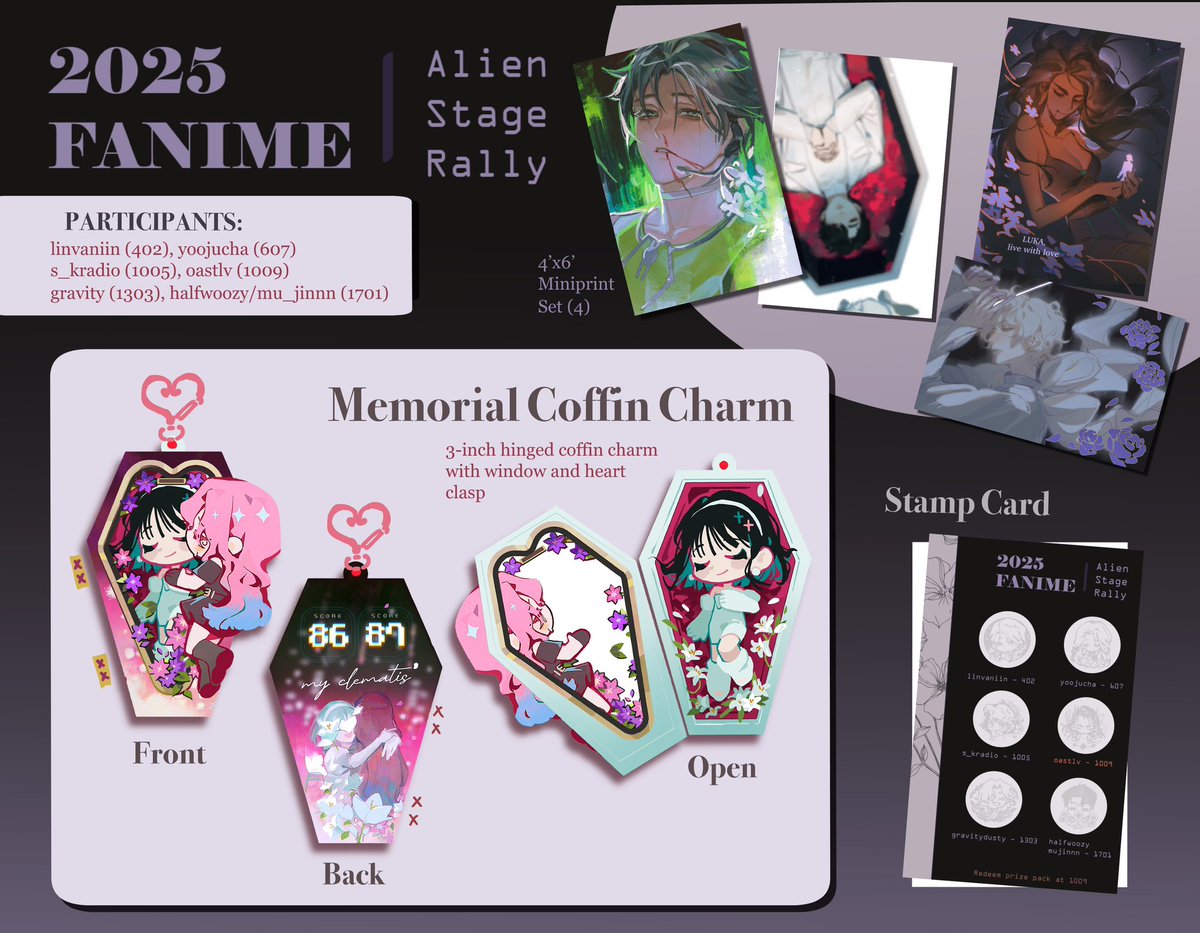 oats ๐ฟ @ acen | fanime 1009 (@oastlv) on Twitter photo FANIME 2025 Alien Stage Stamp Rally โจ
pick up a card at any table to begin our rally and collect a prize pack at the end!
participants:
<a href="/linvaniin/">โฆ lin ้ฃ้ๅต @ fanime 402</a> (402)
<a href="/yoojucha/">yooju๐ส.ยทอกหยทเฝผ.ส Fanime 607</a> (607)
<a href="/s_kradio/">skradio ๐ฆ @ Fanime 1005</a> (1005)
<a href="/oastlv/">oats ๐ฟ @ acen F29 | fanime 1009</a> (1009)
<a href="/gravitydusty/">๐ ๐ซ๐๐ฏ๐ข๐ญ๐ฒ โฑ Fanime 1303</a> (1303)
<a href="/halfwoozy/">kai ๐ธ fanime 1701</a> / <a href="/mu_jinnn/">getsu๐ Fanime 1701</a> (1701)
#fanime #fanime2025 FANIME 2025 Alien Stage Stamp Rally โจ
pick up a card at any table to begin our rally and collect a prize pack at the end!
participants:
<a href="/linvaniin/">โฆ lin ้ฃ้ๅต @ fanime 402</a> (402)
<a href="/yoojucha/">yooju๐ส.ยทอกหยทเฝผ.ส Fanime 607</a> (607)
<a href="/s_kradio/">skradio ๐ฆ @ Fanime 1005</a> (1005)
<a href="/oastlv/">oats ๐ฟ @ acen F29 | fanime 1009</a> (1009)
<a href="/gravitydusty/">๐ ๐ซ๐๐ฏ๐ข๐ญ๐ฒ โฑ Fanime 1303</a> (1303)
<a href="/halfwoozy/">kai ๐ธ fanime 1701</a> / <a href="/mu_jinnn/">getsu๐ Fanime 1701</a> (1701)
#fanime #fanime2025