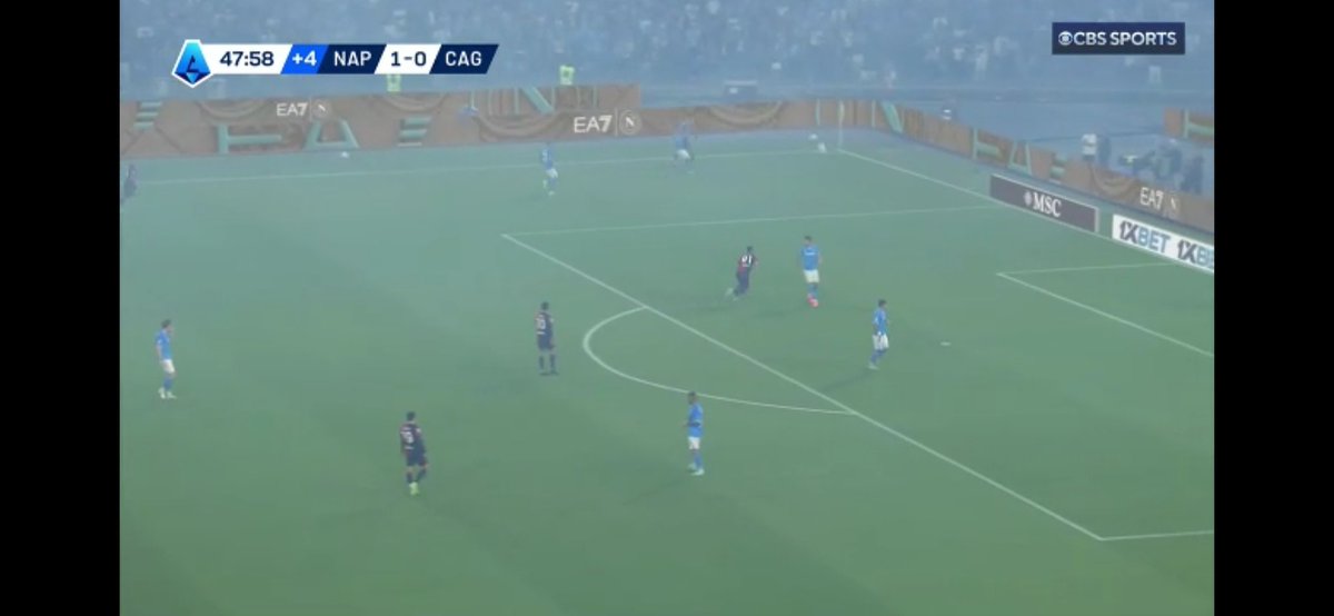 Watching the Napoli game on a US stream. With a lot of smoke in the air the system they use to replace what's on the billboards is glitching. Was it Mctominay who scored or is that just being shown to viewers in Scotland?