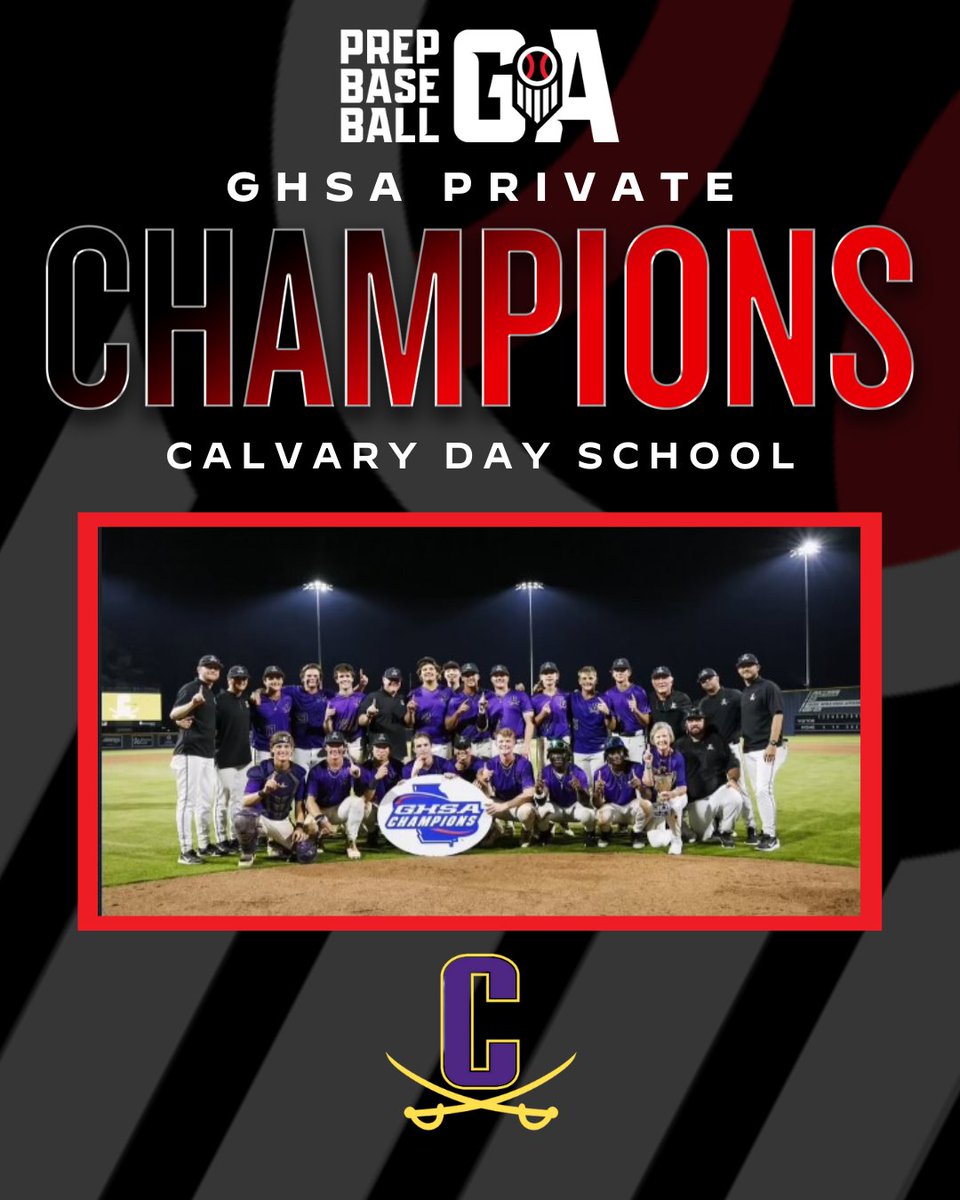 Prep Baseball Georgia (@prepbaseballga) on Twitter photo π ππππ πππππ ππ‘ππ¦π©π’π¨π§ π
Congrats to <a href="/GoCavsBB/">Calvary Day Baseball</a> on bringing home the ππ§ππ«ππ©π state championship.
#GAHS25 π ππππ πππππ ππ‘ππ¦π©π’π¨π§ π
Congrats to <a href="/GoCavsBB/">Calvary Day Baseball</a> on bringing home the ππ§ππ«ππ©π state championship.
#GAHS25