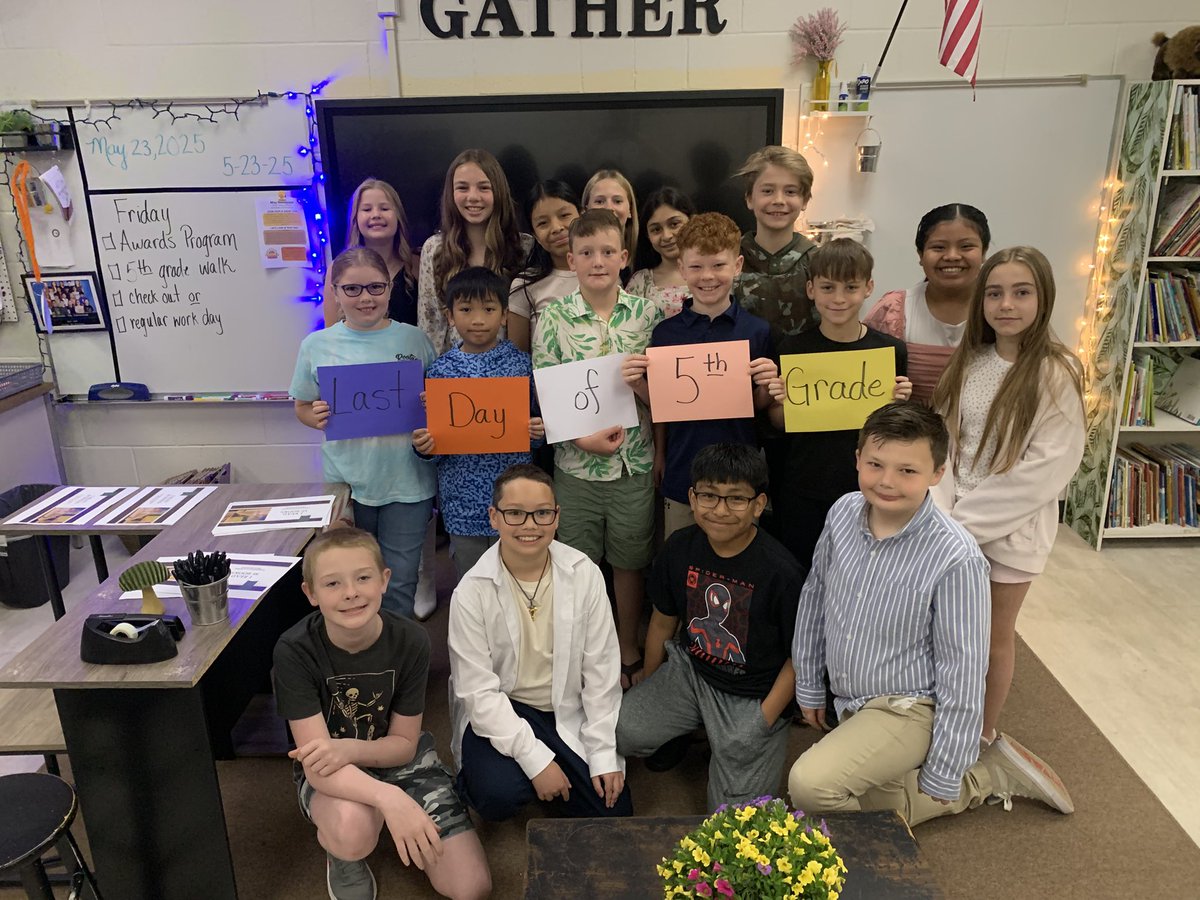 LessonsWithMsC's tweet image. Last day of 5th grade!