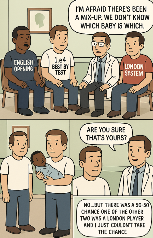 ZibbitVideos's tweet image. Sometimes you just gotta do what you gotta do! #Chess #LondonSystem