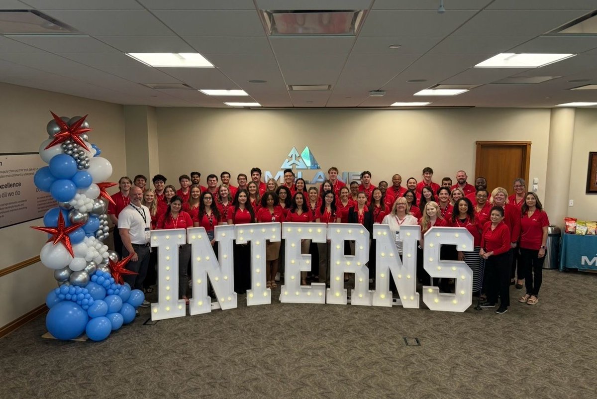 The 2025 McLane internship program has officially kicked off! This week, McLane's newest teammates were welcomed at the Temple, TX campus. We're thrilled to have you all on board and can't wait to see all that you achieve. Welcome to the team! 👋  #McLaneIntershipProgram