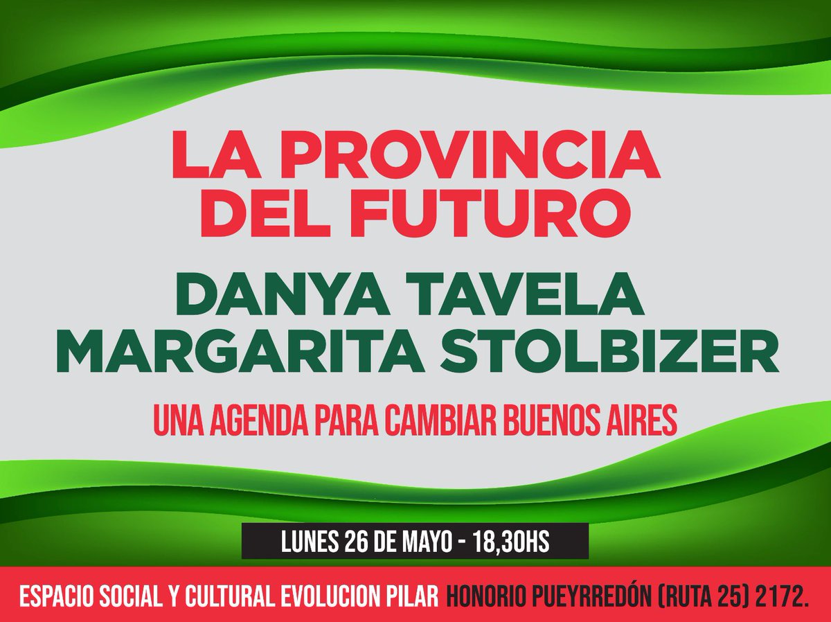 Este lunes debate abierto con <a href="/danyatavela77/">Danya Tavela</a> y <a href="/Stolbizer/">Margarita Stolbizer</a> en <a href="/pilar_evolucion/">Evolución Pilar</a>. Cara a cara. Lo viejo funciona.